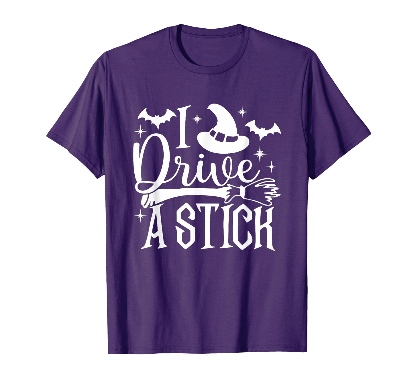 I Can Drive A Stick Halloween Witch Broom Witch Spooky T-Shirt