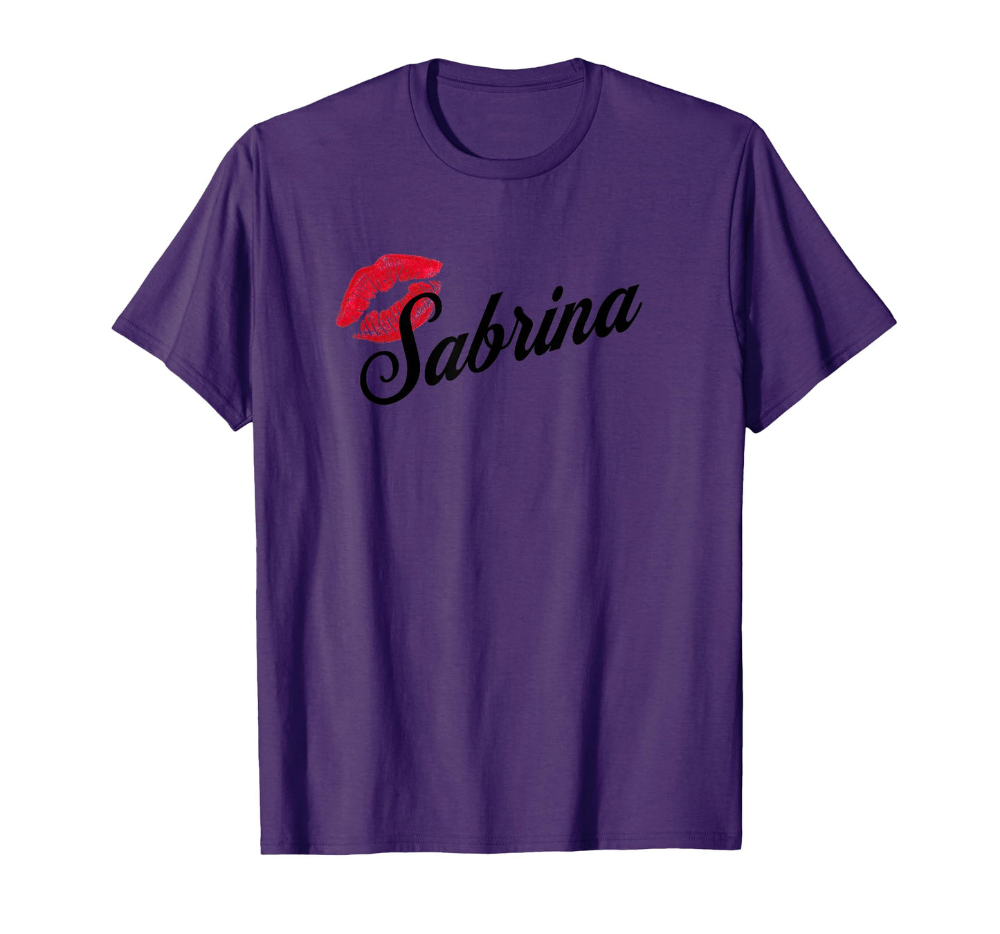 Sabrina Retro Lips Tee – Bold Name Birthday Drop Unisex T-Shirt