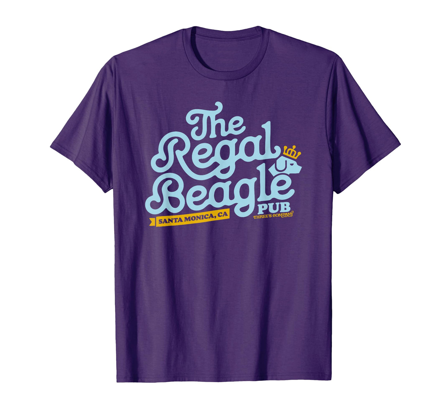 Officially Licensed Regal Beagle Pub Three's Company Logo T-Shirt