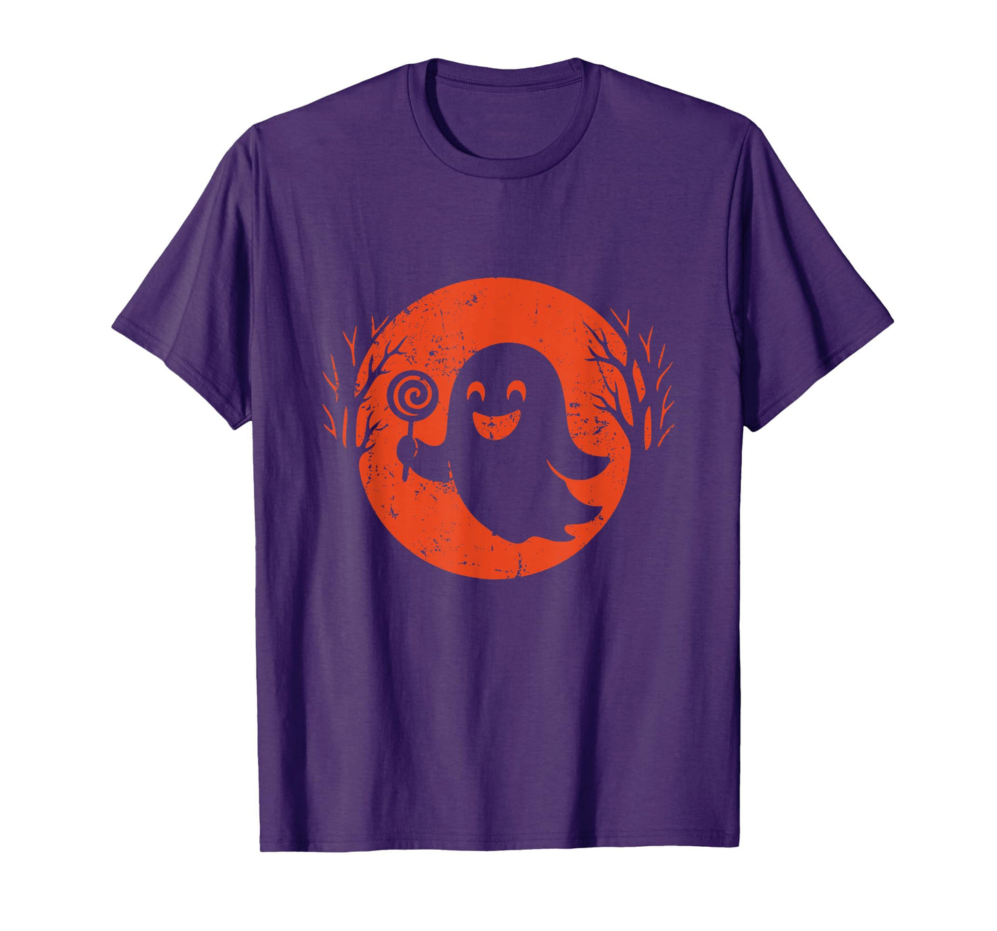Candy Ghost Halloween Moon T-Shirt