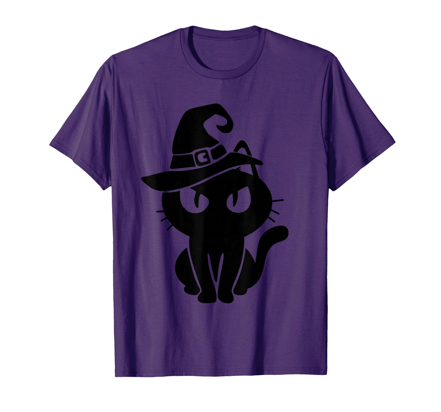 Witchy Black Cat Halloween Cat Lover Men Women Kids T-Shirt