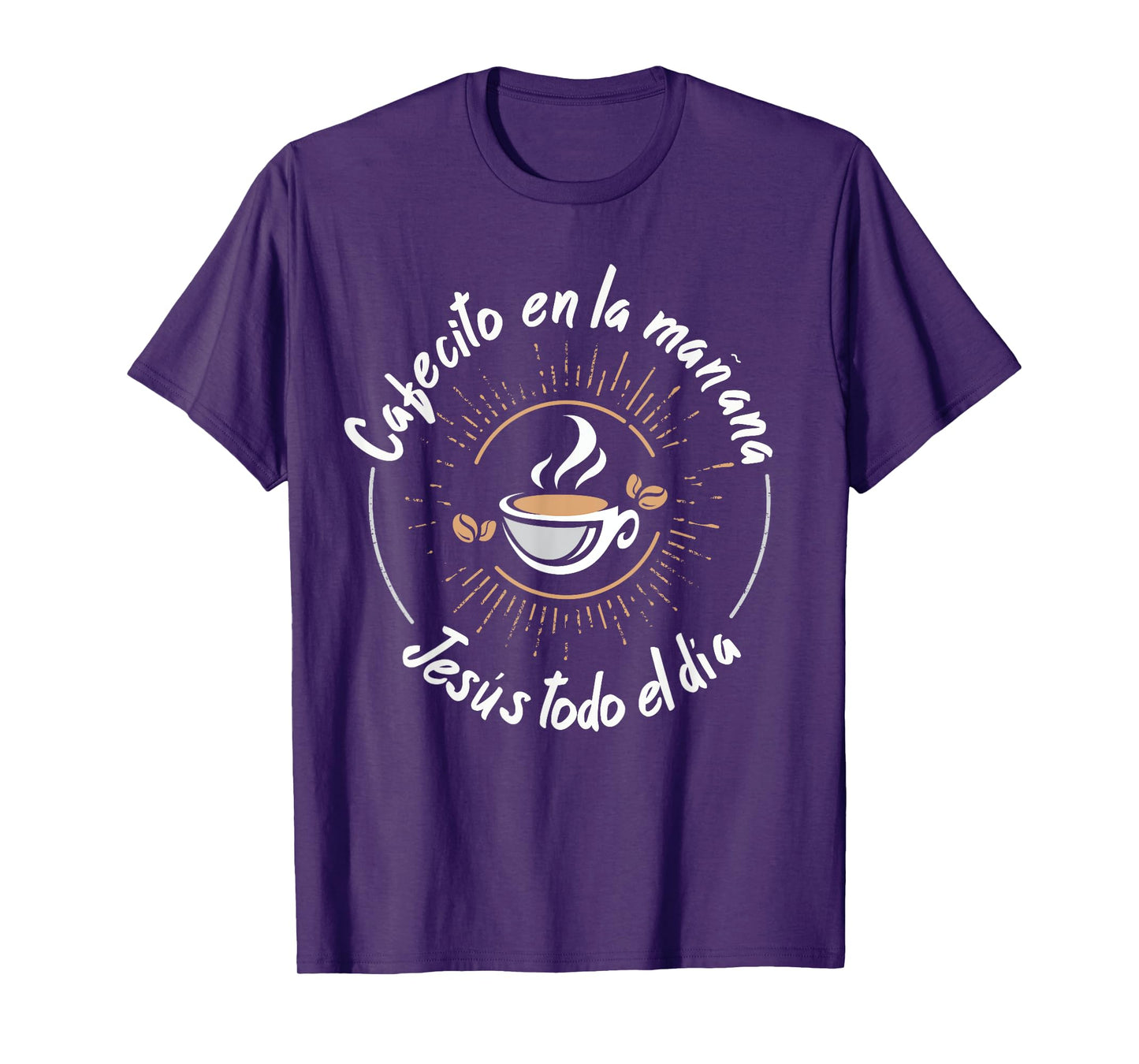 Cafecito Y Jesus Regalo Cristiano Christian Spanish T-Shirt