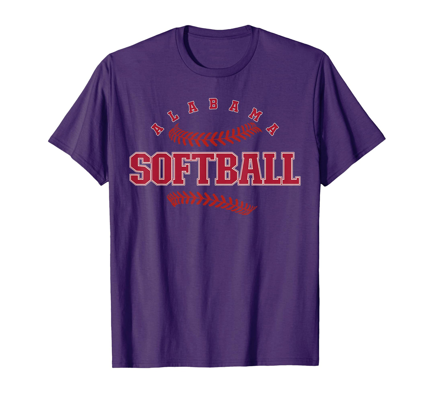 Alabama Softball Vintage Mens Kids Team Retro Softball Fan T-Shirt