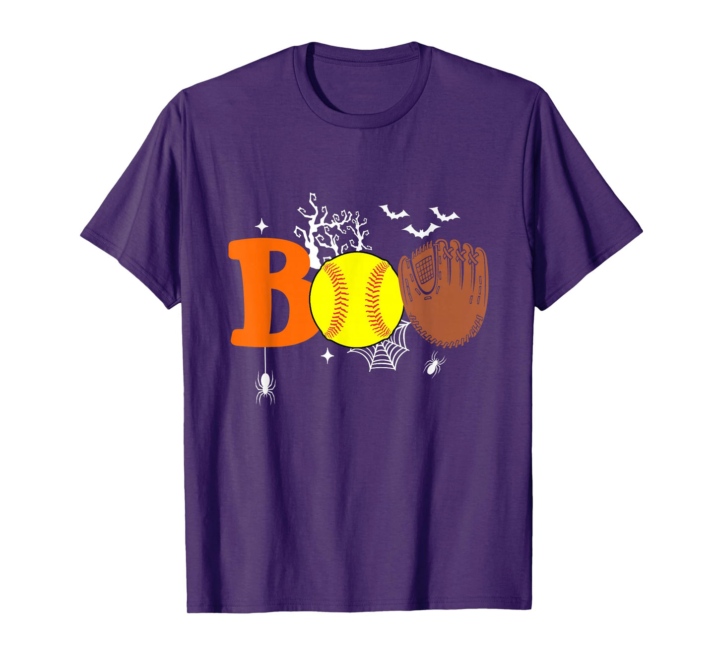 Boo Softball Halloween Spooky Halloween Softball Player T-Shirt