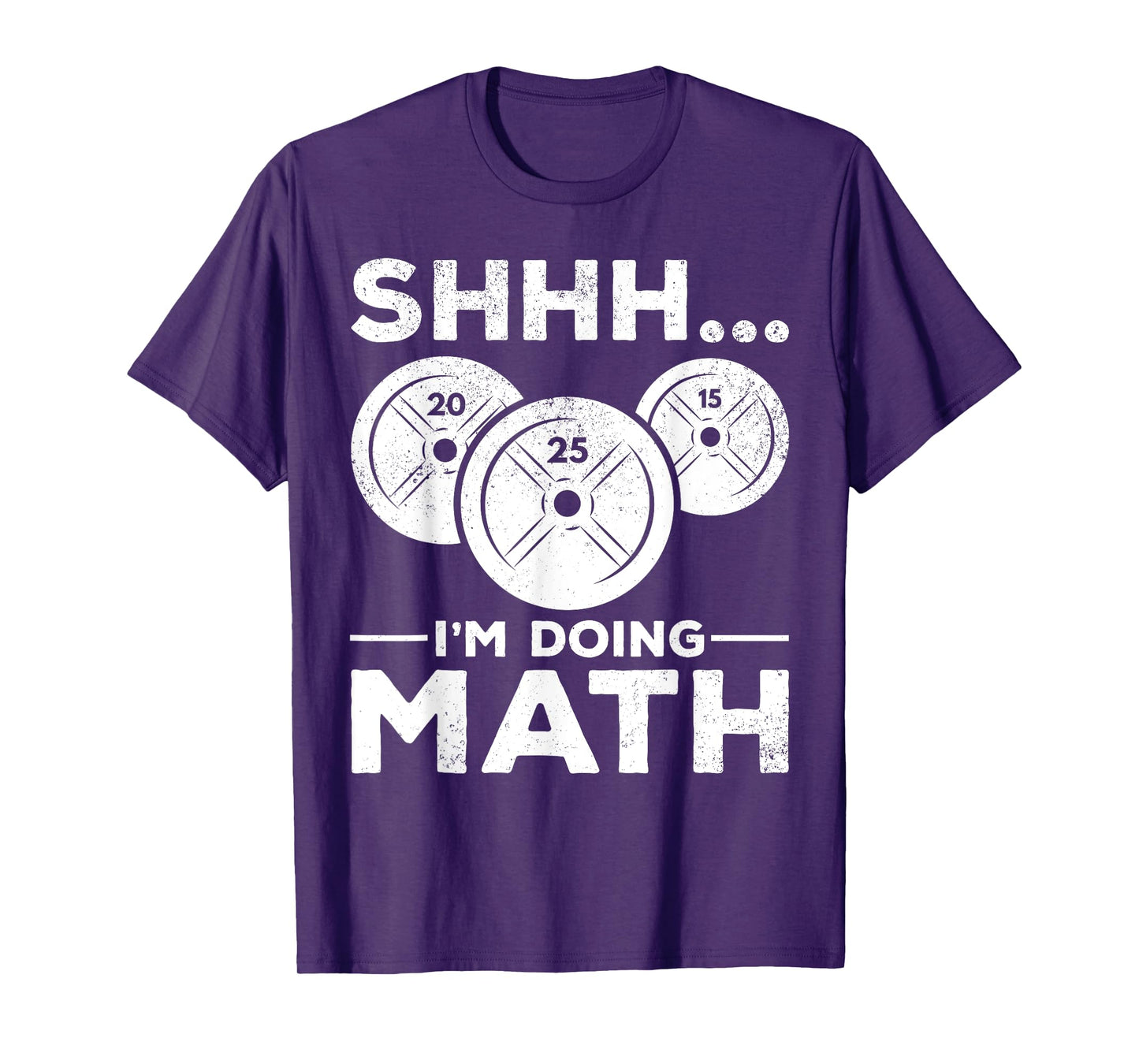 Shhh I'm doing Math Bodybuilding Gym Fitness Training T-Shirt