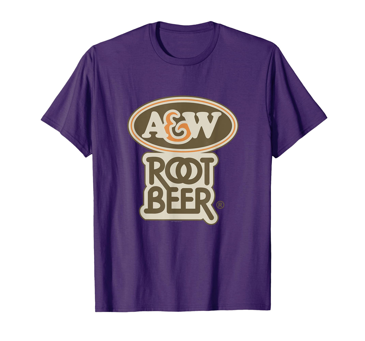 A&W Root Beer Vintage Soda Stacked Logo Design T-Shirt