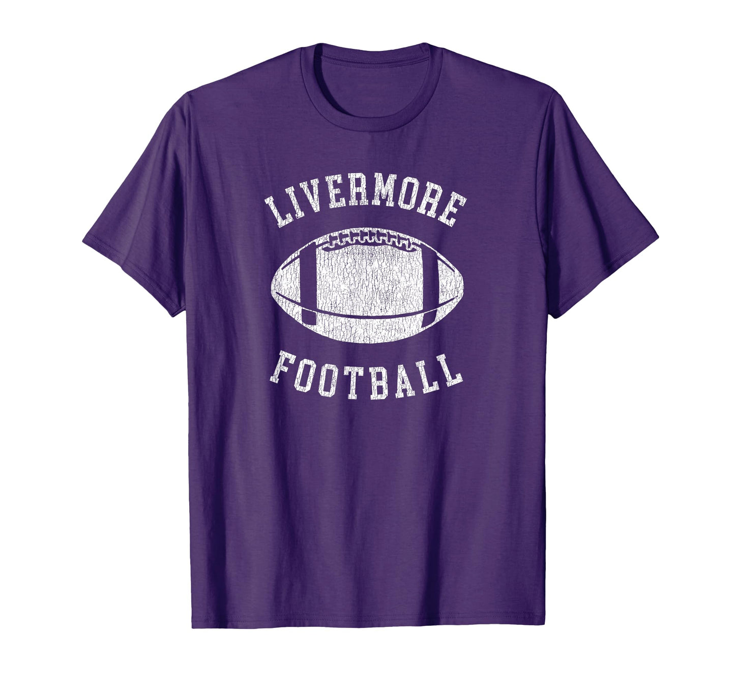 Livermore Football Distressed Vintage 80's Throwback Classic T-Shirt