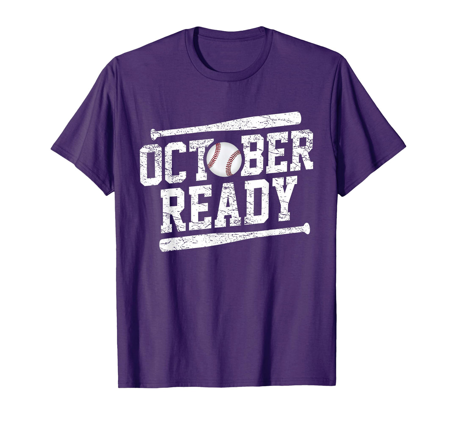 Men Women October Ready Playoff Baseball T-Shirt