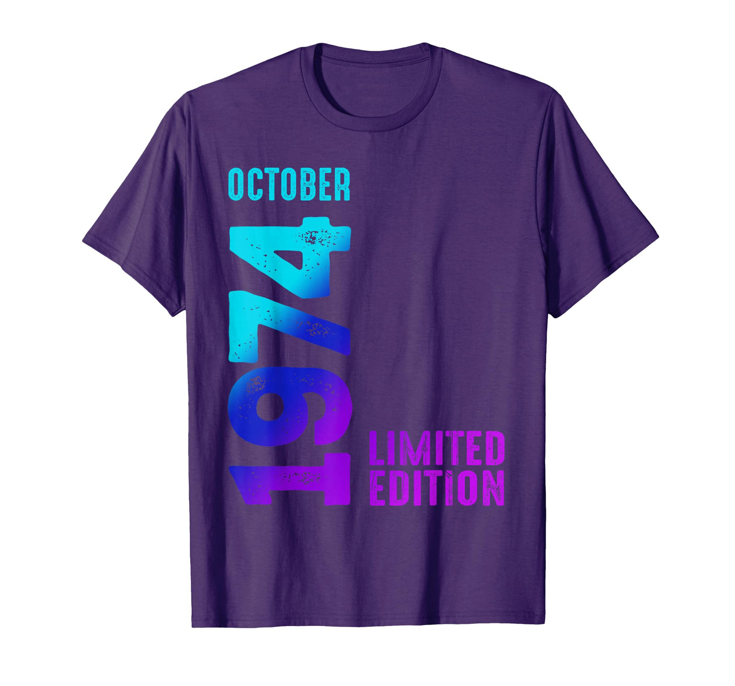 October 1974 Limited Edition Birthday 1974 T-Shirt
