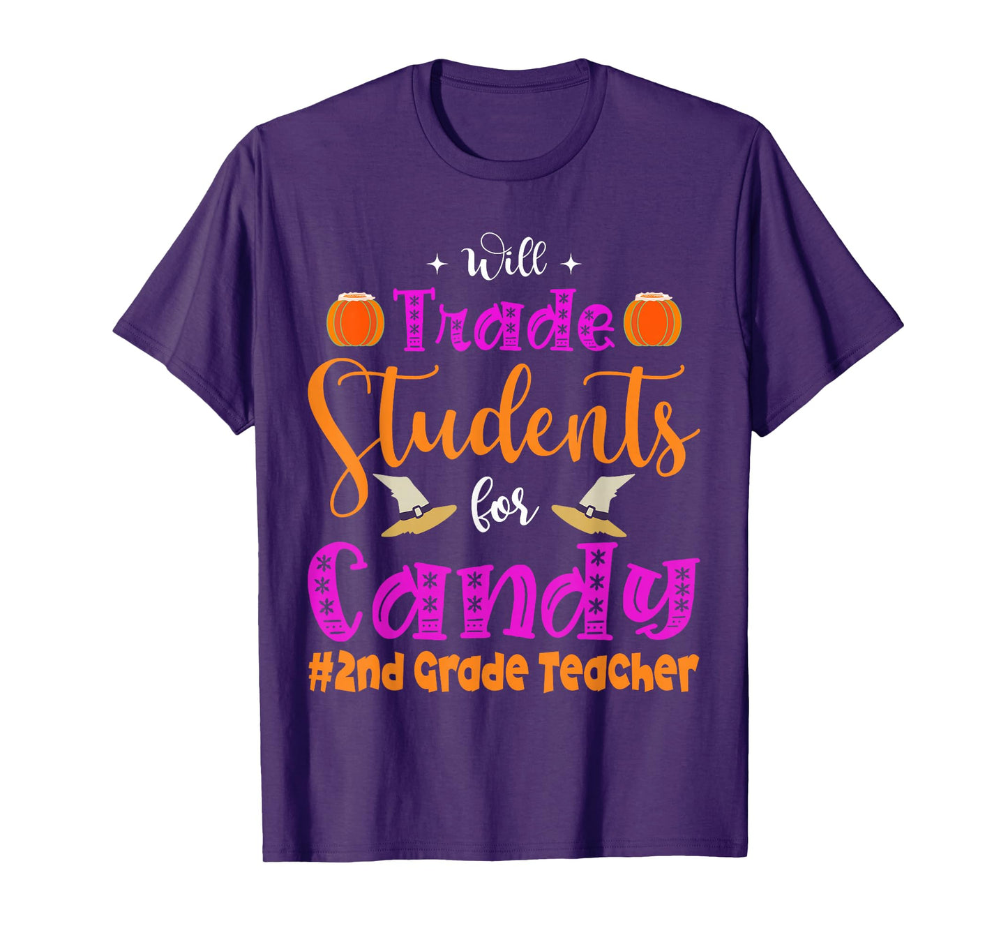 Will Trade Students for Candy Halloween Teacher School Humor T-Shirt