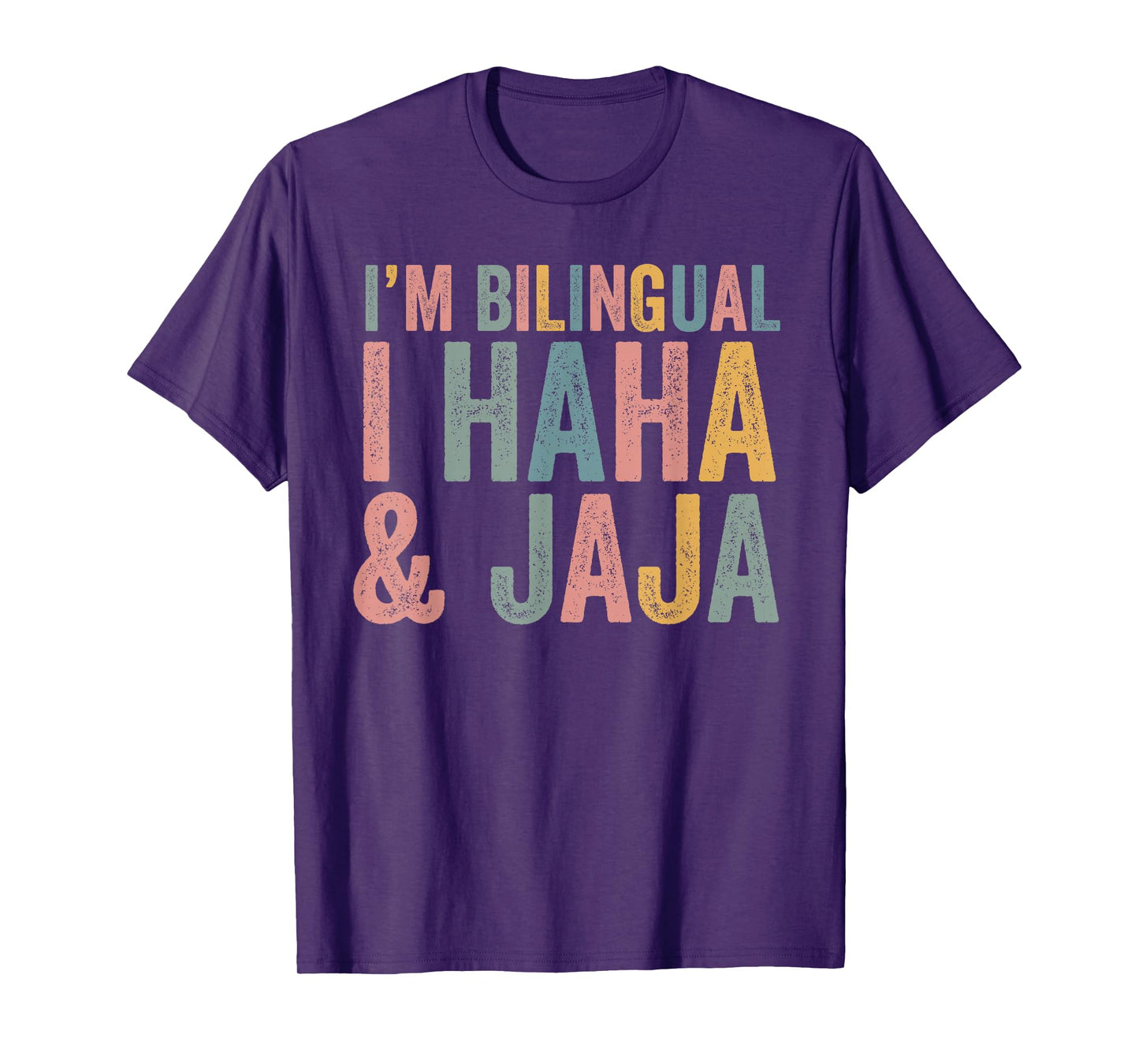 Hispanic Heritage Month Spanish Teacher Bilingual Haha Jaja T-Shirt
