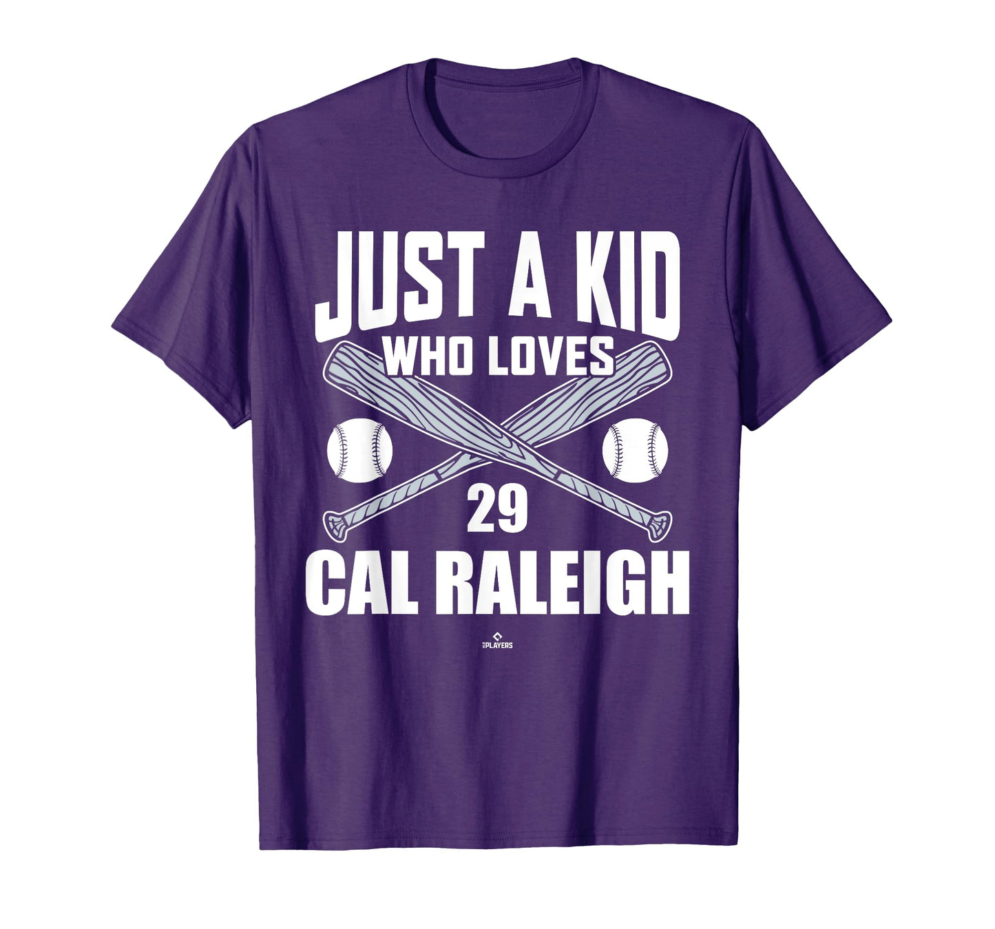 Just A Boy Who Loves Cal Raleigh Seattle Baseball MLBPA T-Shirt