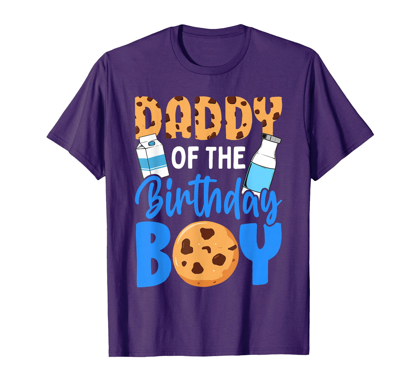 Daddy of the birthday boy Milk and Cookies 1st birthday T-Shirt