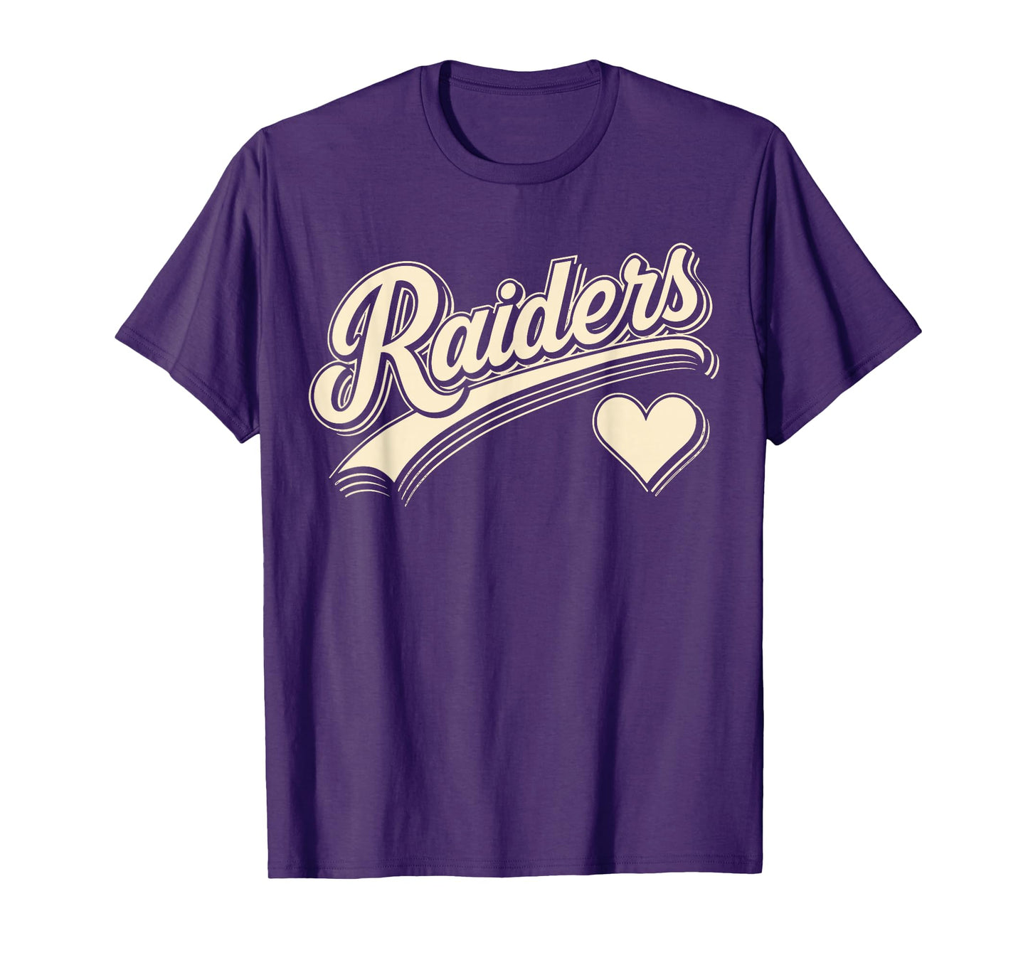 Retro Name Raiders Heart Gift for Men Women Kid Boy Girl T-Shirt