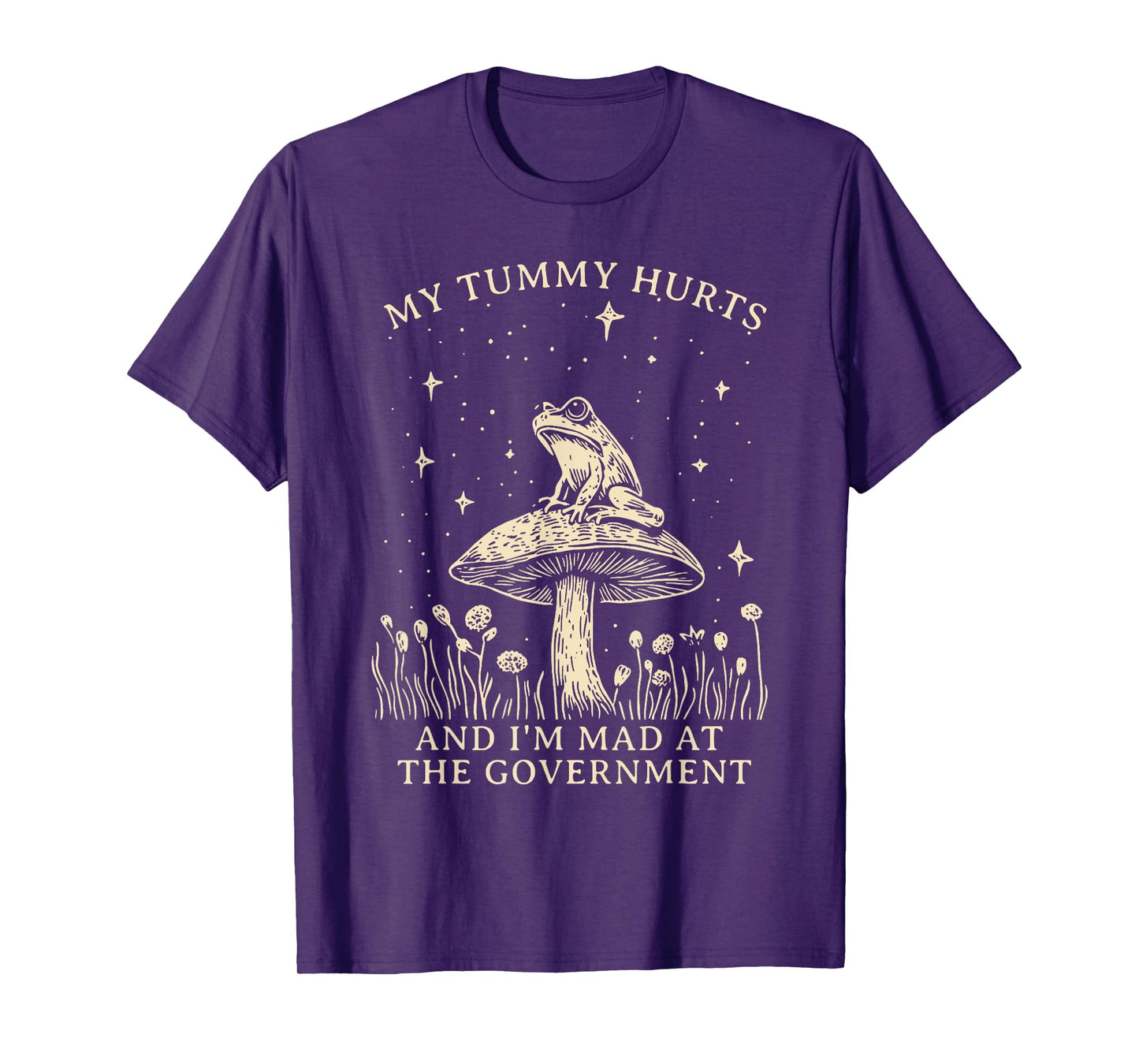 My Tummy Hurts And I’m Mad At The Government Frog Meme T-Shirt