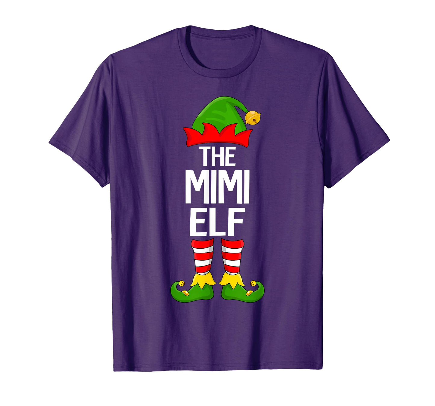 Mimi Elf Xmas Matching Family Elf Squad Christmas Women T-Shirt