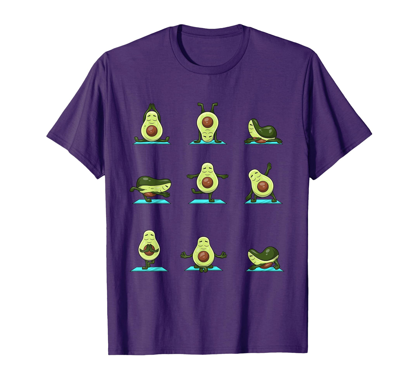 Funny Avocado Yoga Fitness Funny Exercising Gym Avocado T-Shirt