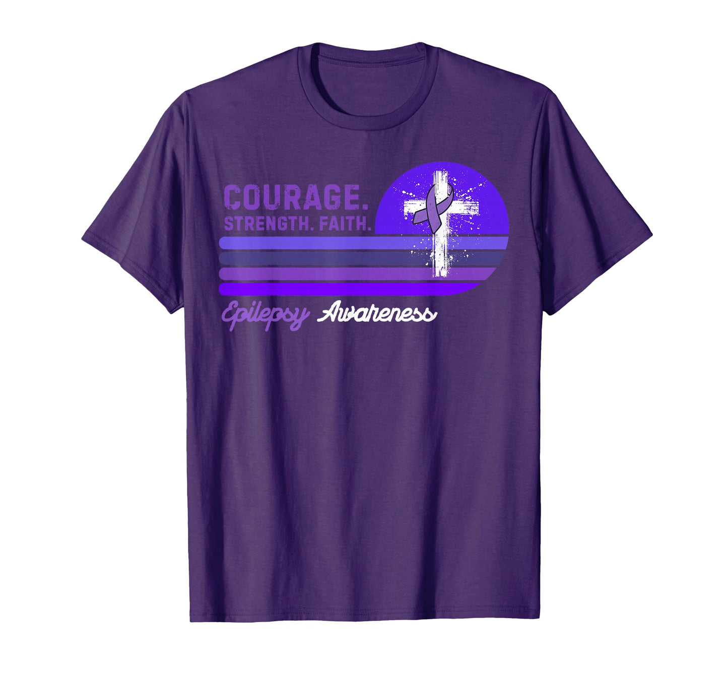 Vintage Seizure Support Epilepsy Awareness T-Shirt