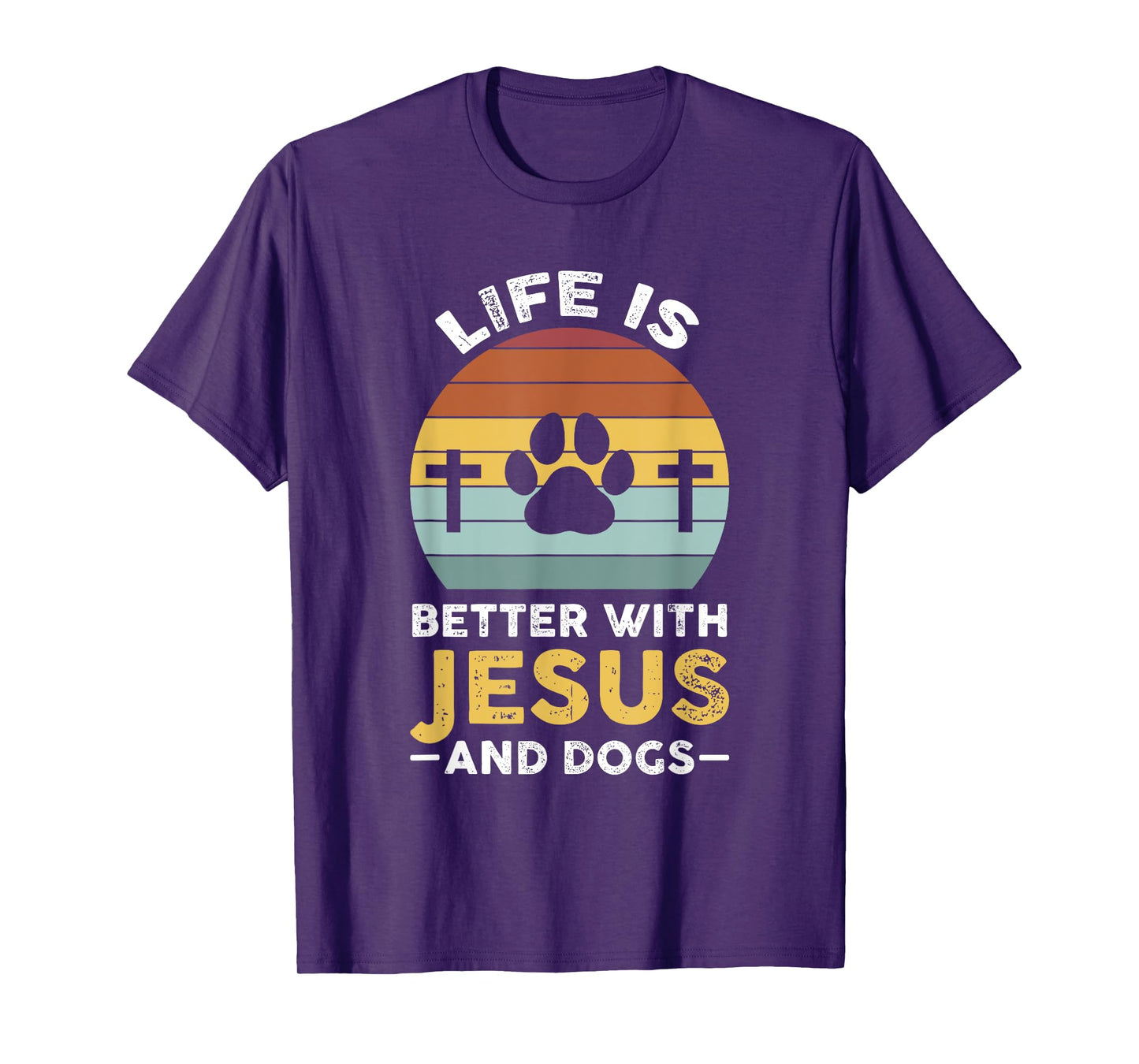 Life is better with Jesus and dogs Jesus T-Shirt