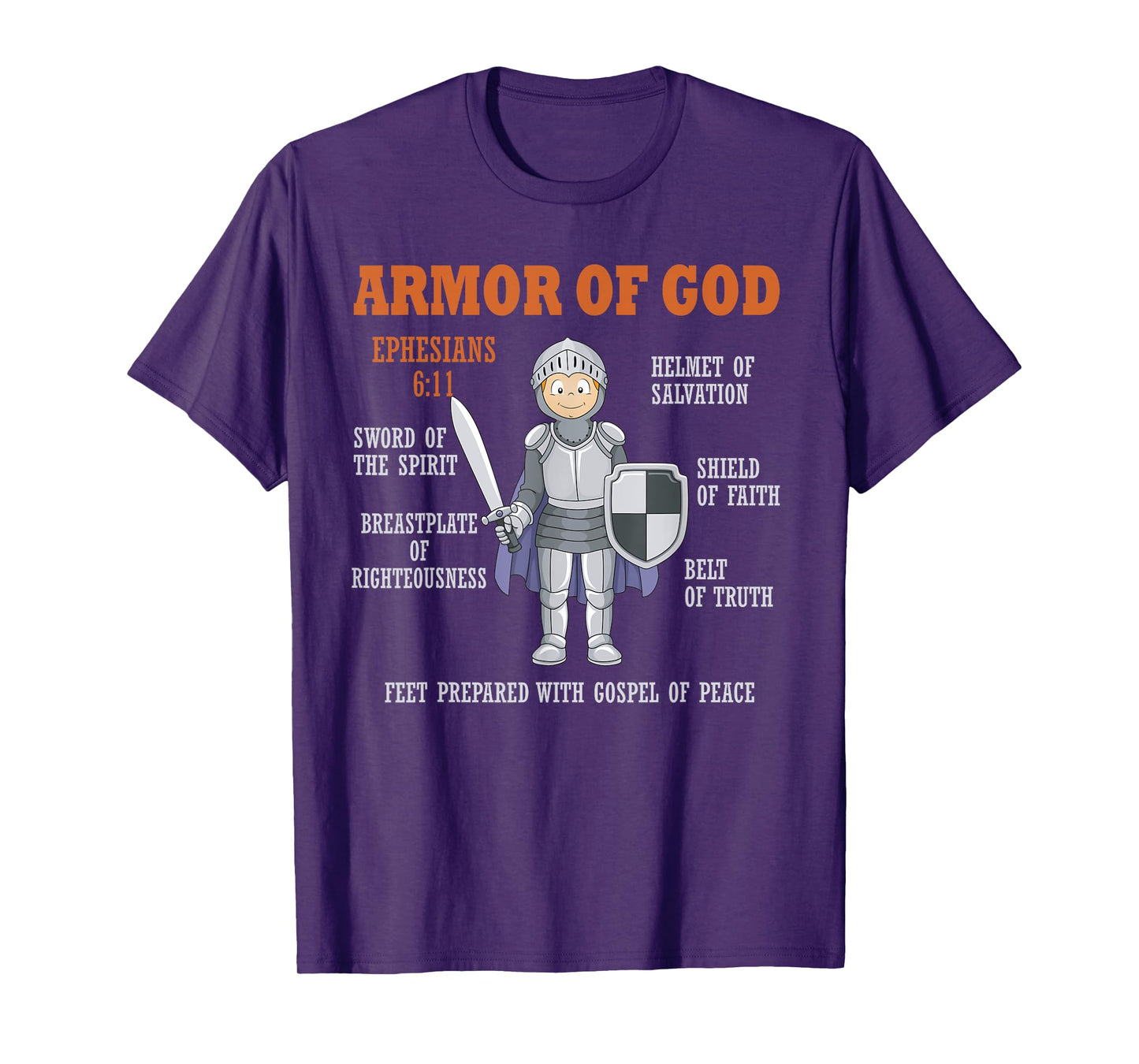 Put On The Full Armor Of God Bible Chapters For Kids T-Shirt