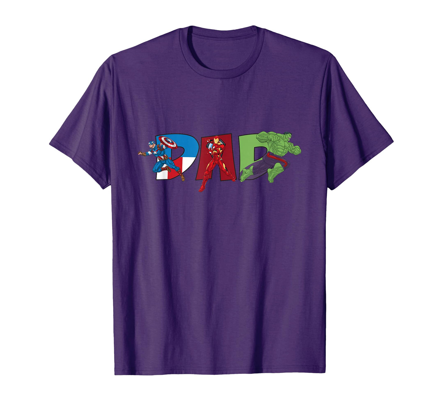 Marvel Avengers Trio Dad Father’s Day Family Trip Birthday T-Shirt