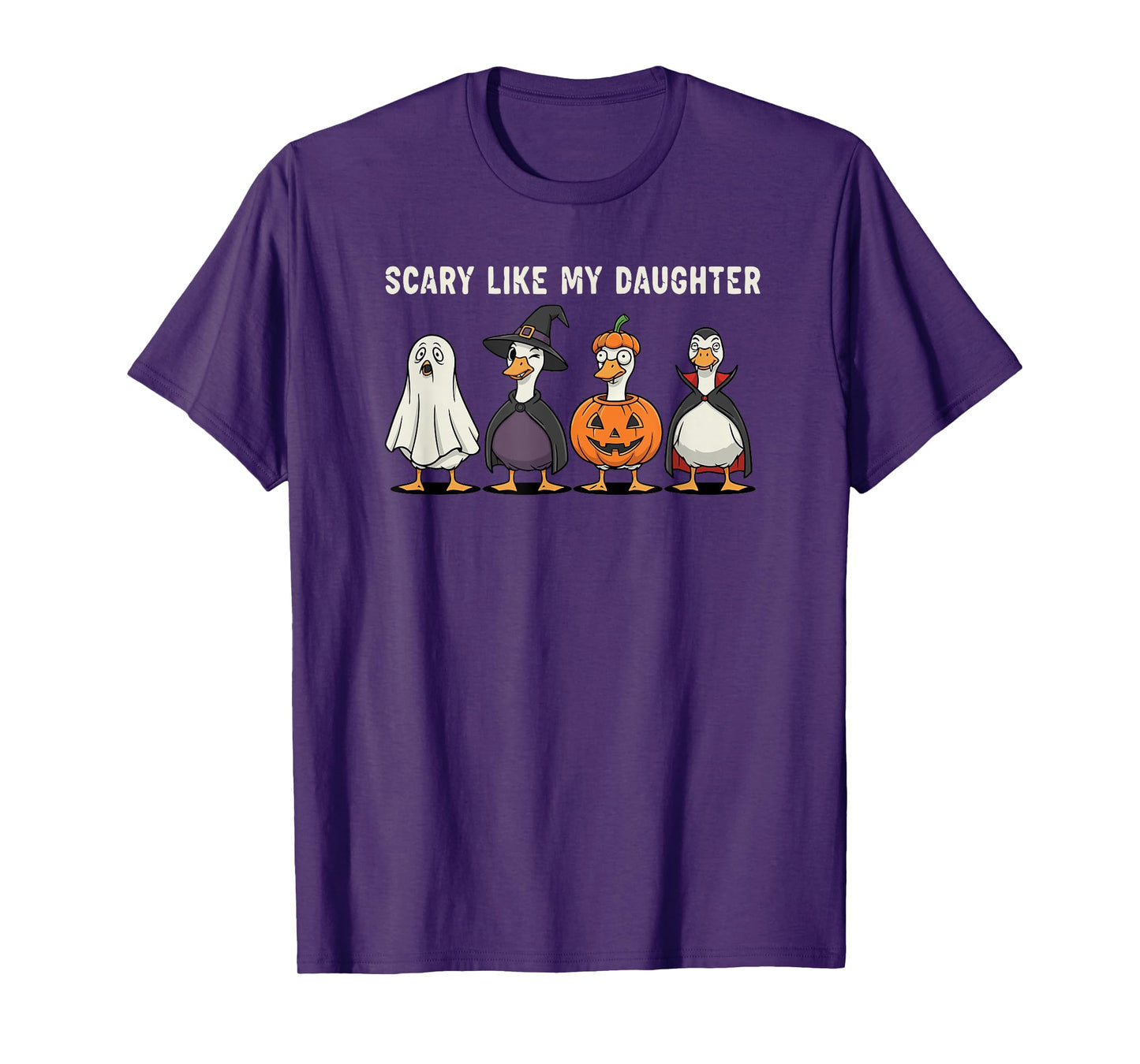 Scary Like My Daughter Goose Halloween Parent Humor T-Shirt