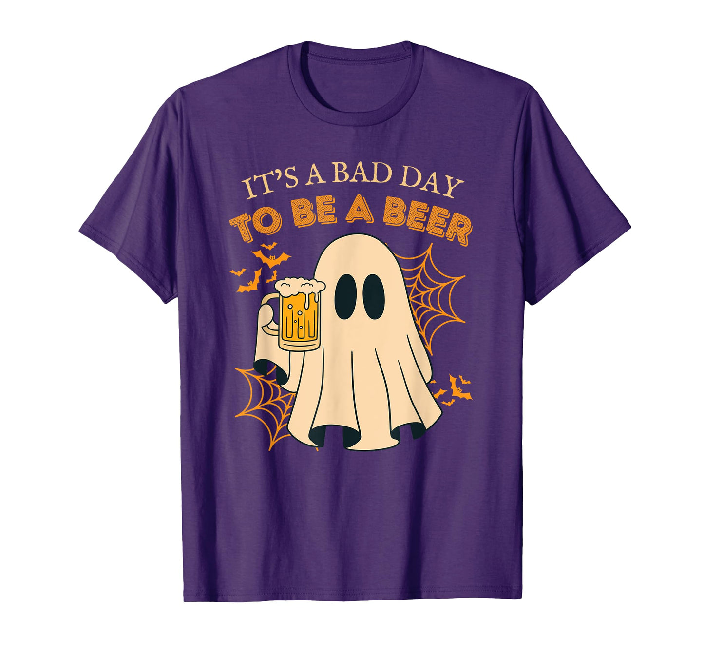 it's a bad day to be a beer vintage funny ghost halloween T-Shirt