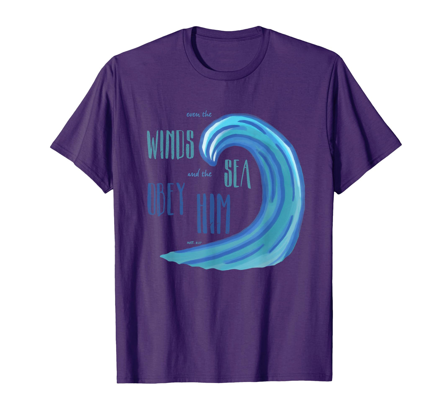 Jesus Follower Christian Believer T Shirt Beach Ocean Wave T-Shirt for Men Women Girls Kids