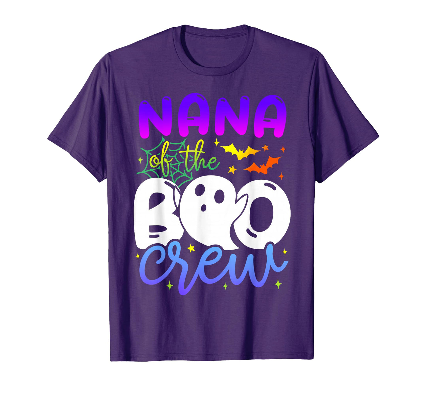 Nana of Boo Halloween Crew Costume Boo Ghost Lover Family T-Shirt