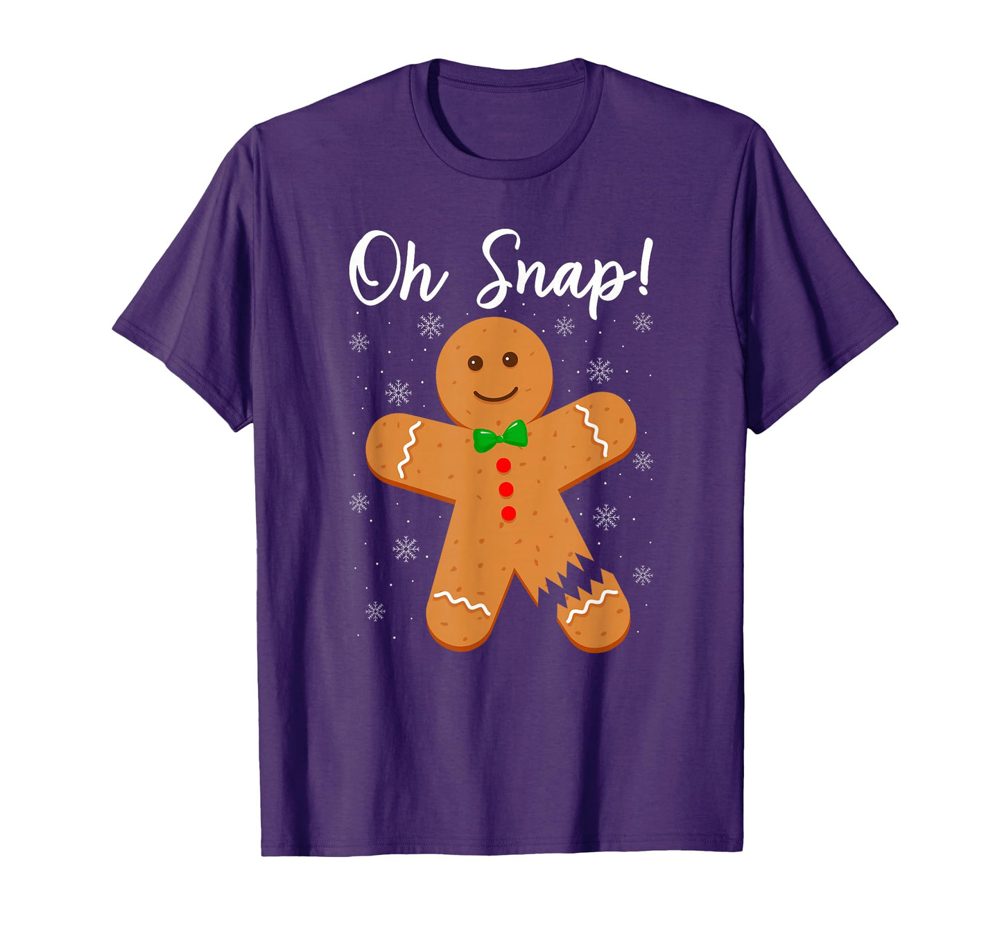 Oh Snap Gingerbread Funny Cookie Baking Christmas T-Shirt