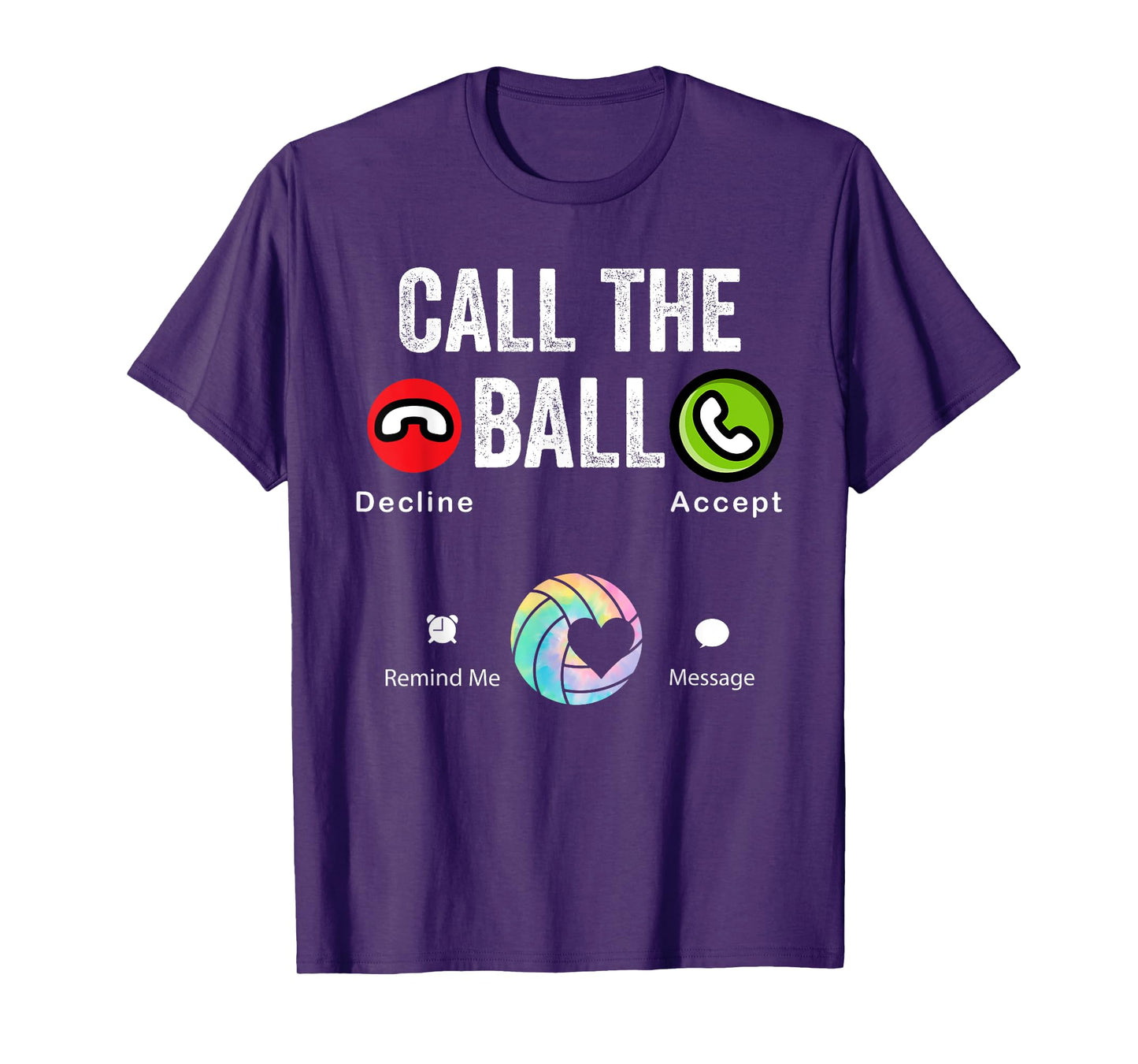 funny volleyball call the ball volleyball T-Shirt - Unisex-Adults, Kids - Black - Small - Short Sleeve - T-Shirt