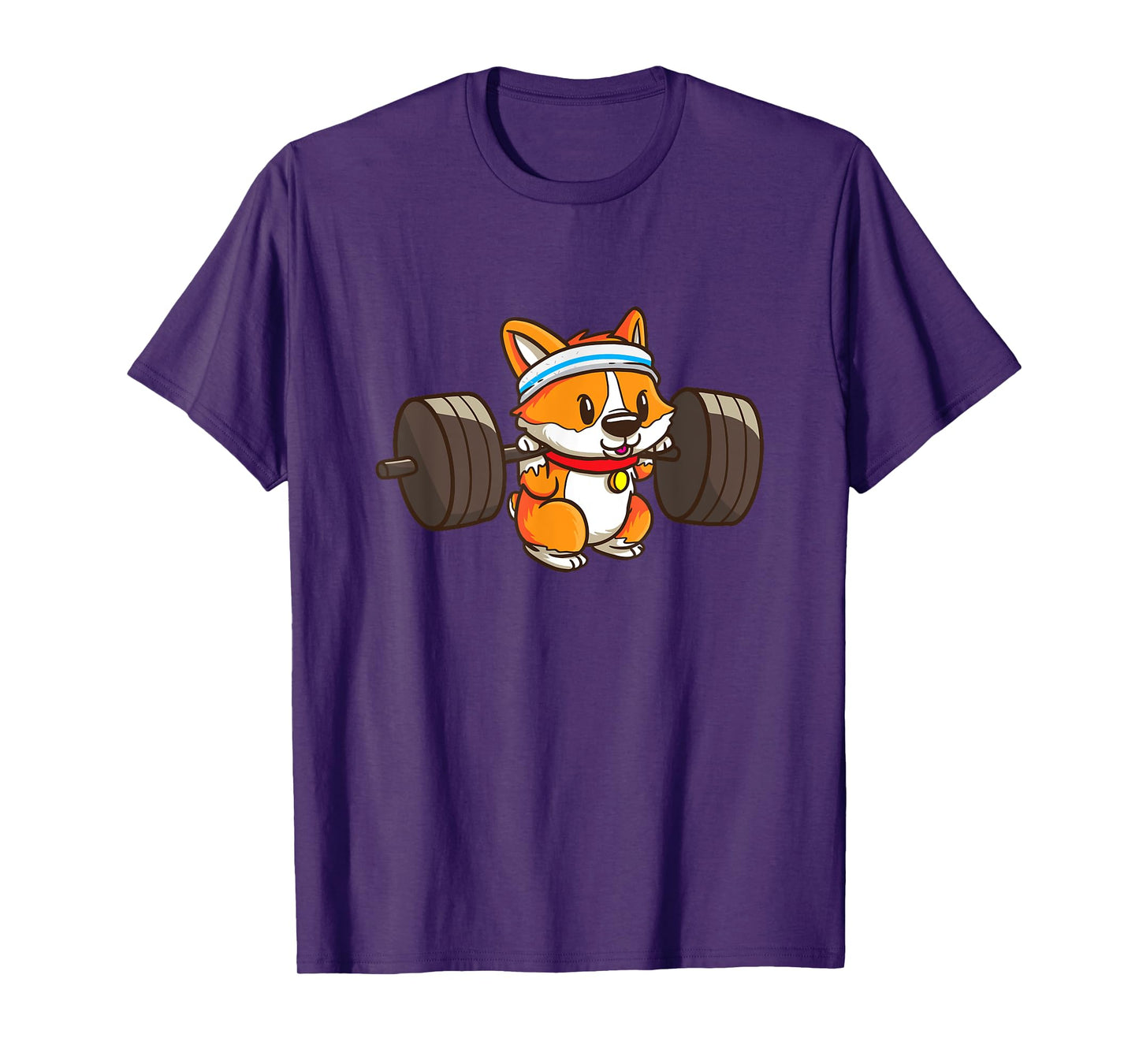 Cute Corgi Weightlifting Dog Lover Girls T-Shirt