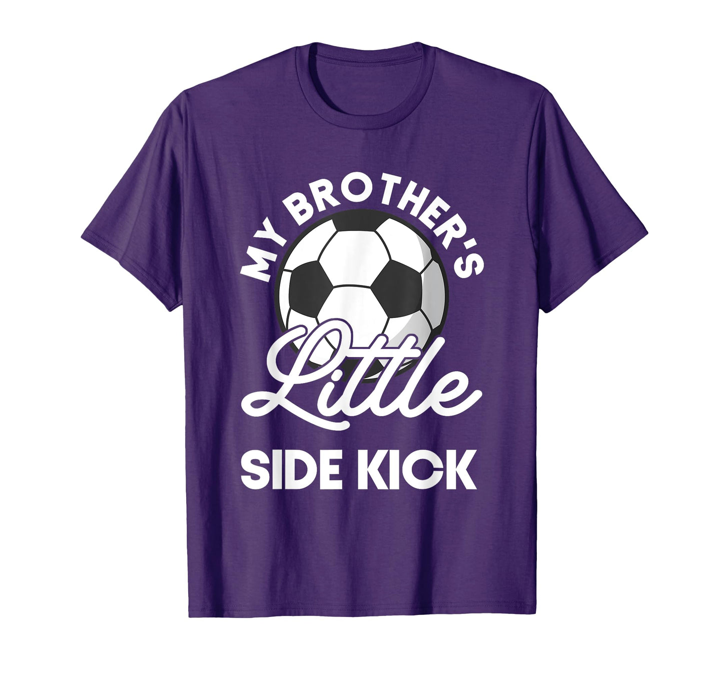 Kids My Brother's Little Side-Kick Soccer Younger Sibling T-Shirt