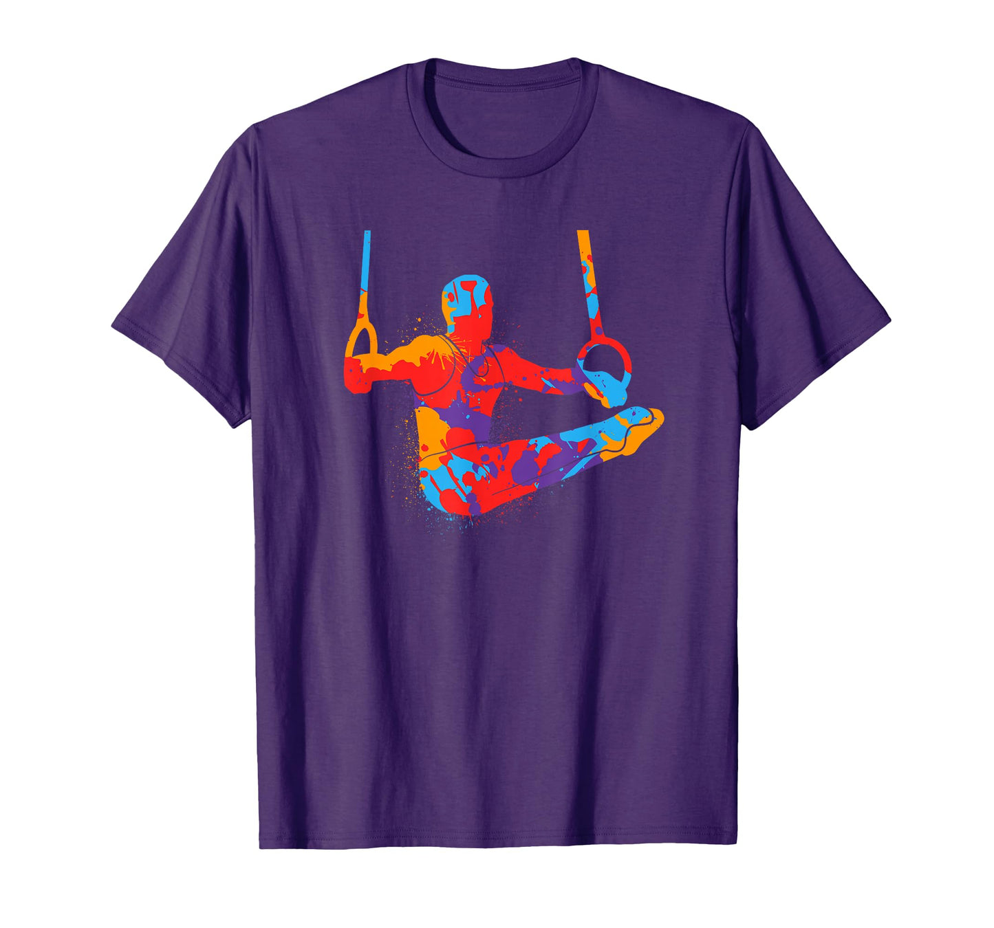Gymnastics Sports Rings Kids Boys Colorful Gymnast T-Shirt
