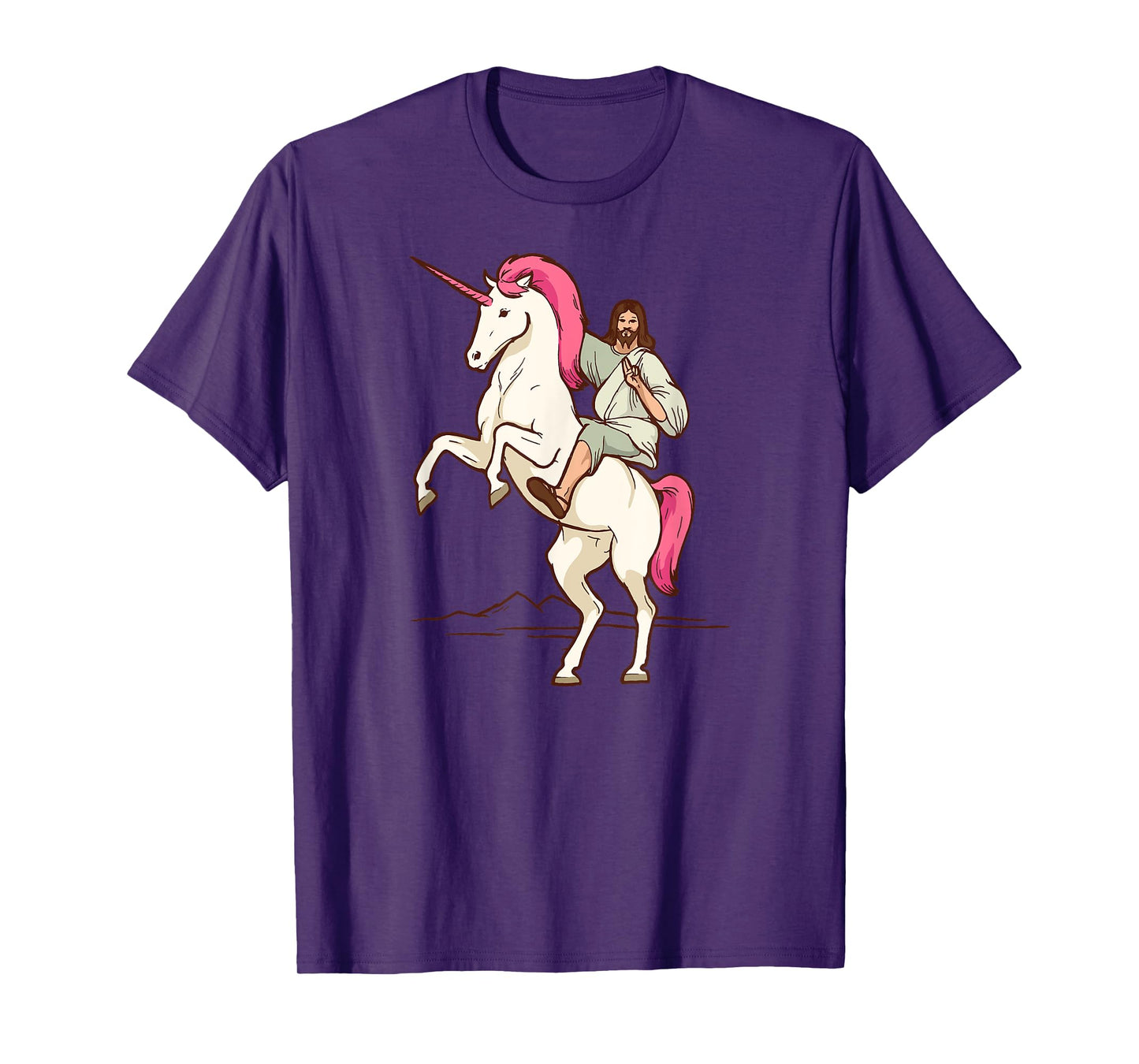 Jesus on Unicorn - Jesus Christ Riding a Unicorn T-Shirt