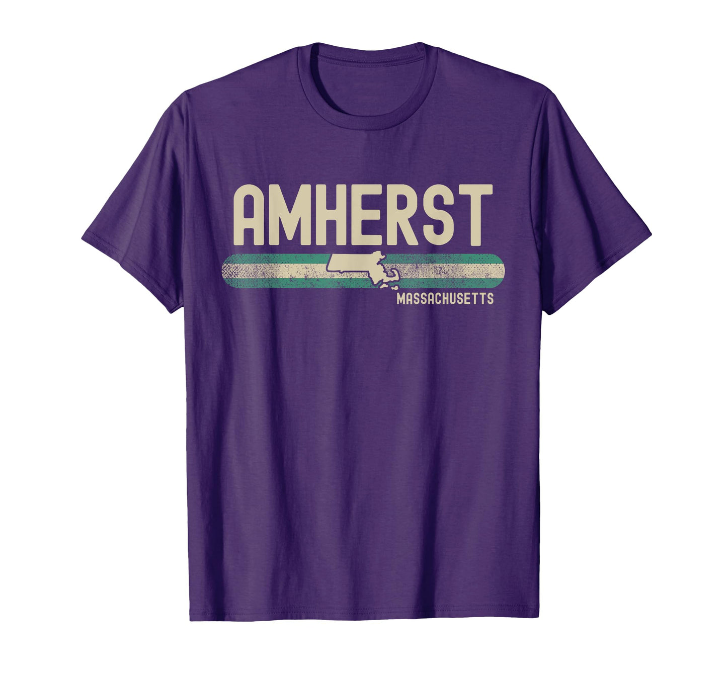 Amherst MA | Massachusetts | Travel & 80s Style T-Shirt