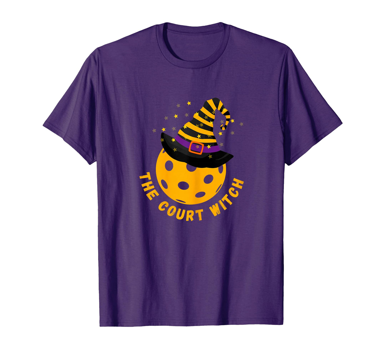 Fun Halloween Pickleball Shirt The Court Witch T-Shirt