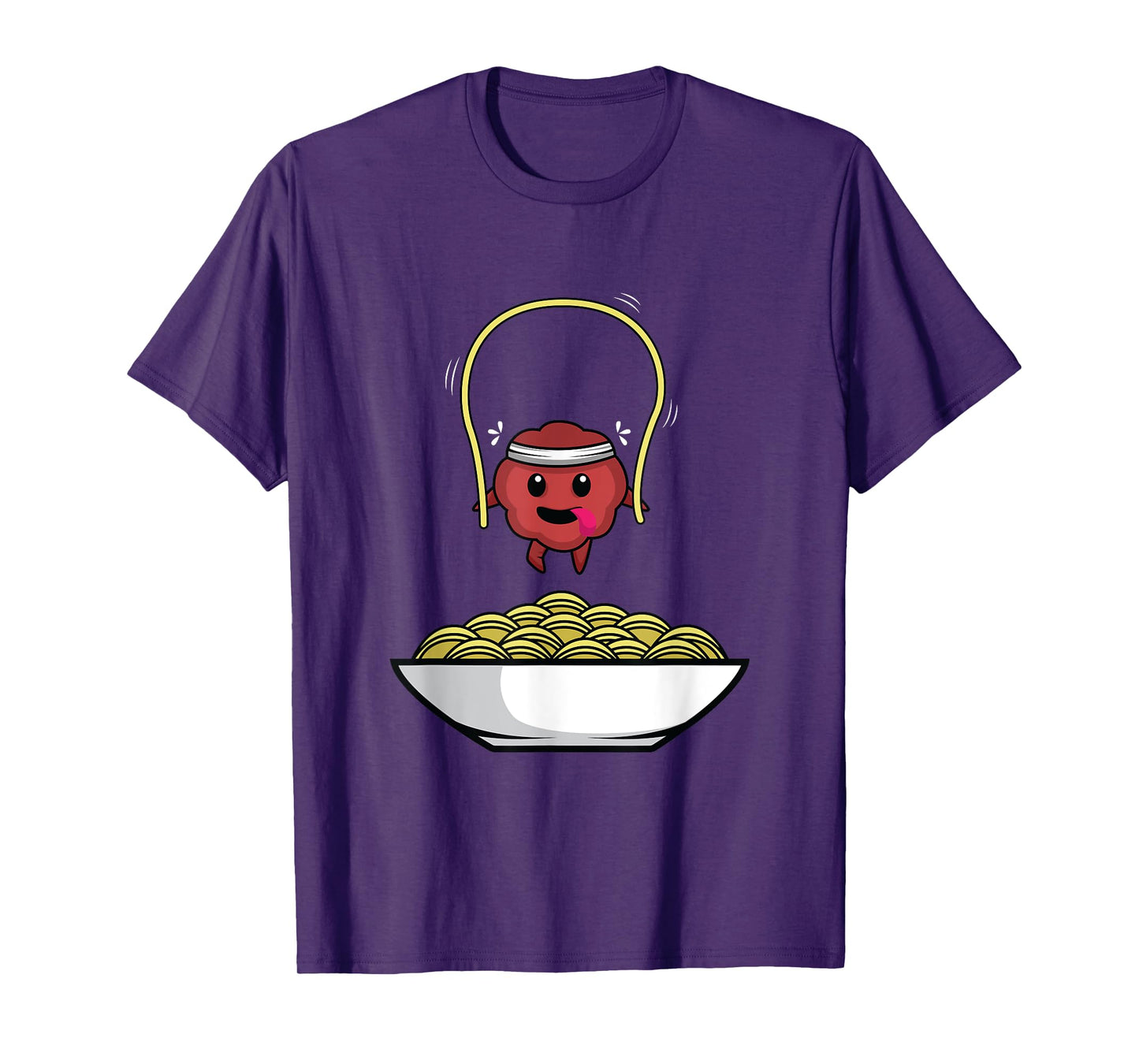 Spaghetti Meatballs Fitness Trainer T-Shirt