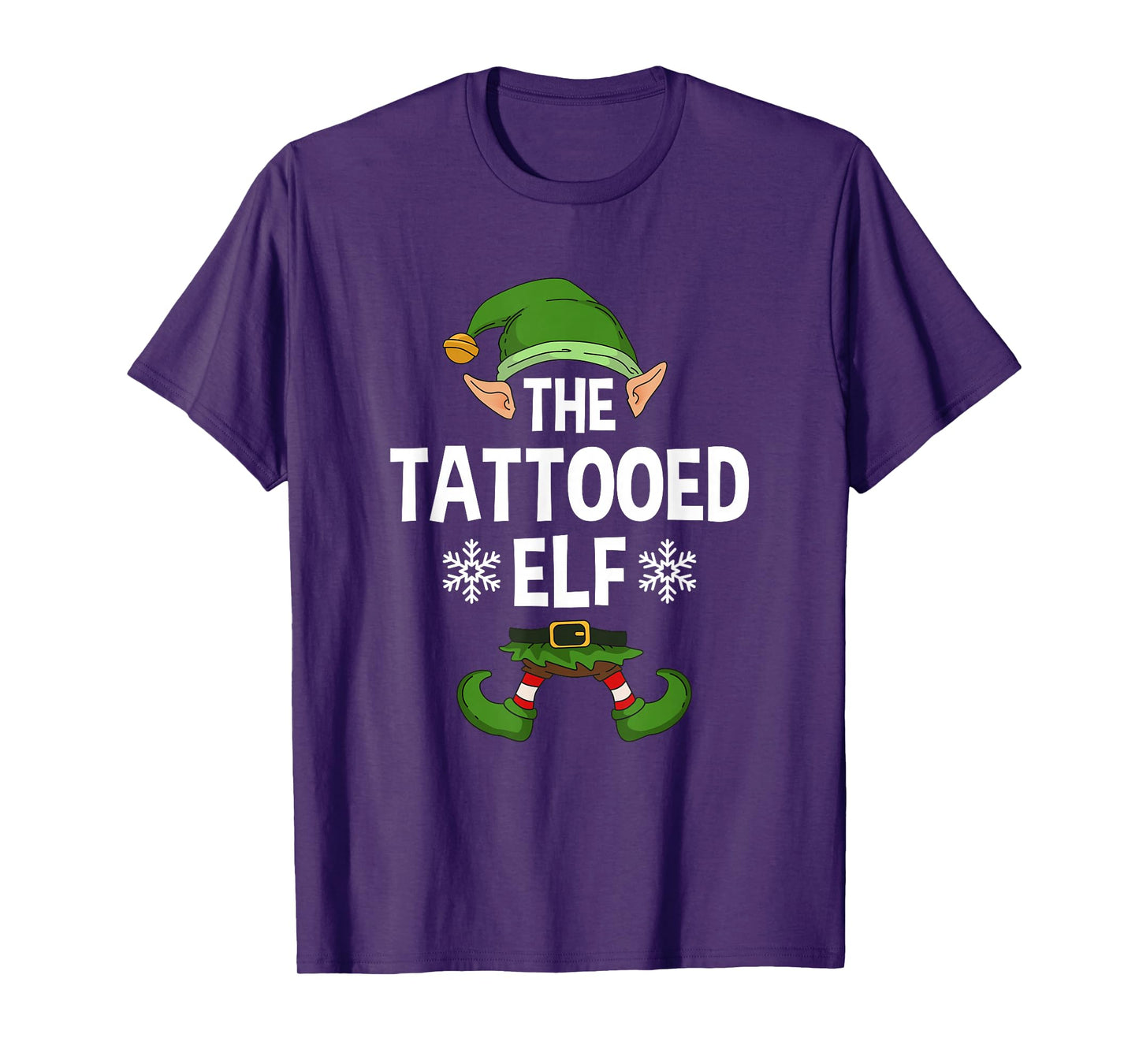 The Tattooed Elf Party Family Group Matching X-Mas Tattoo T-Shirt