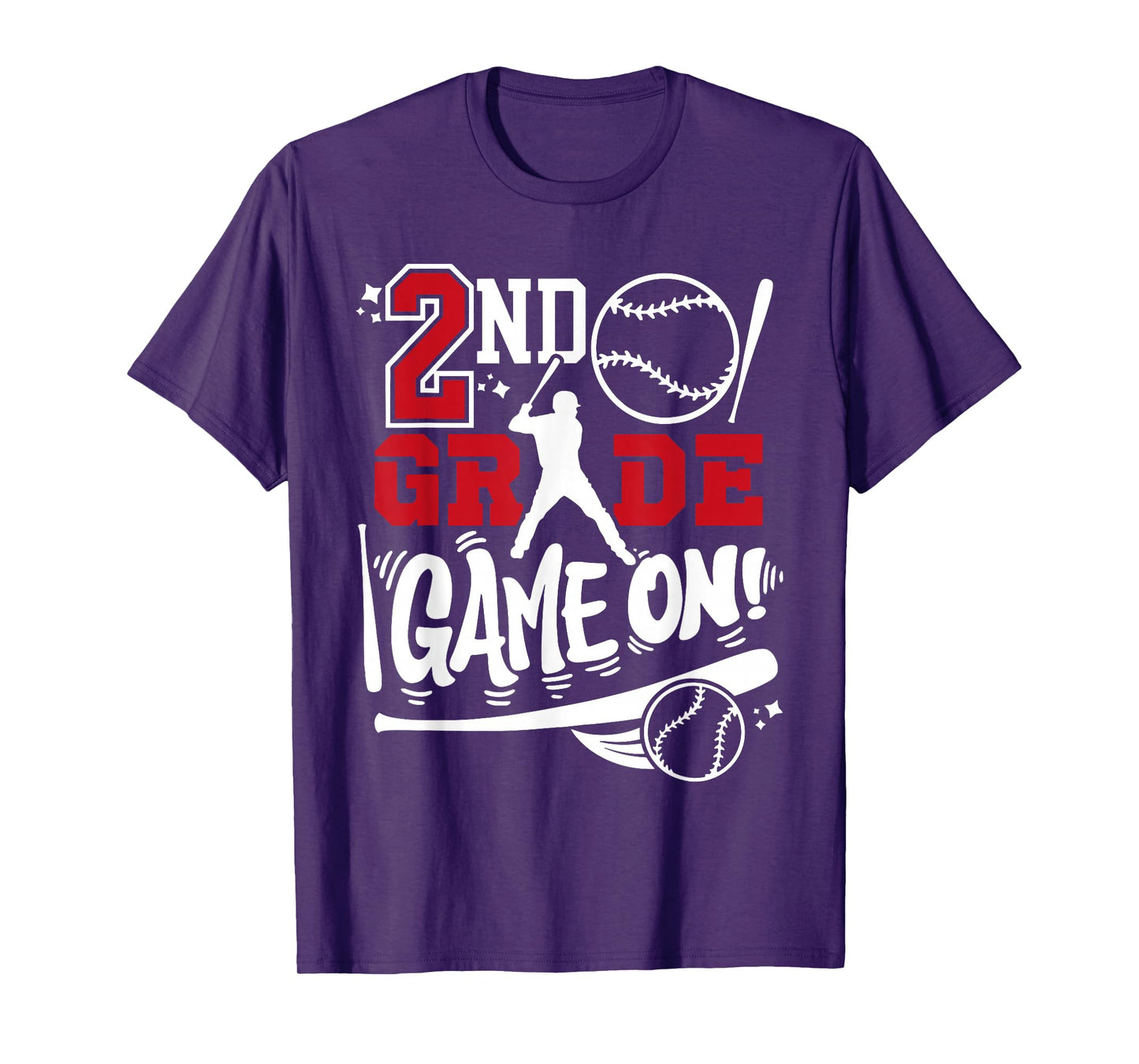2nd Grade Game On First Day of School Baseball Second Grade T-Shirt