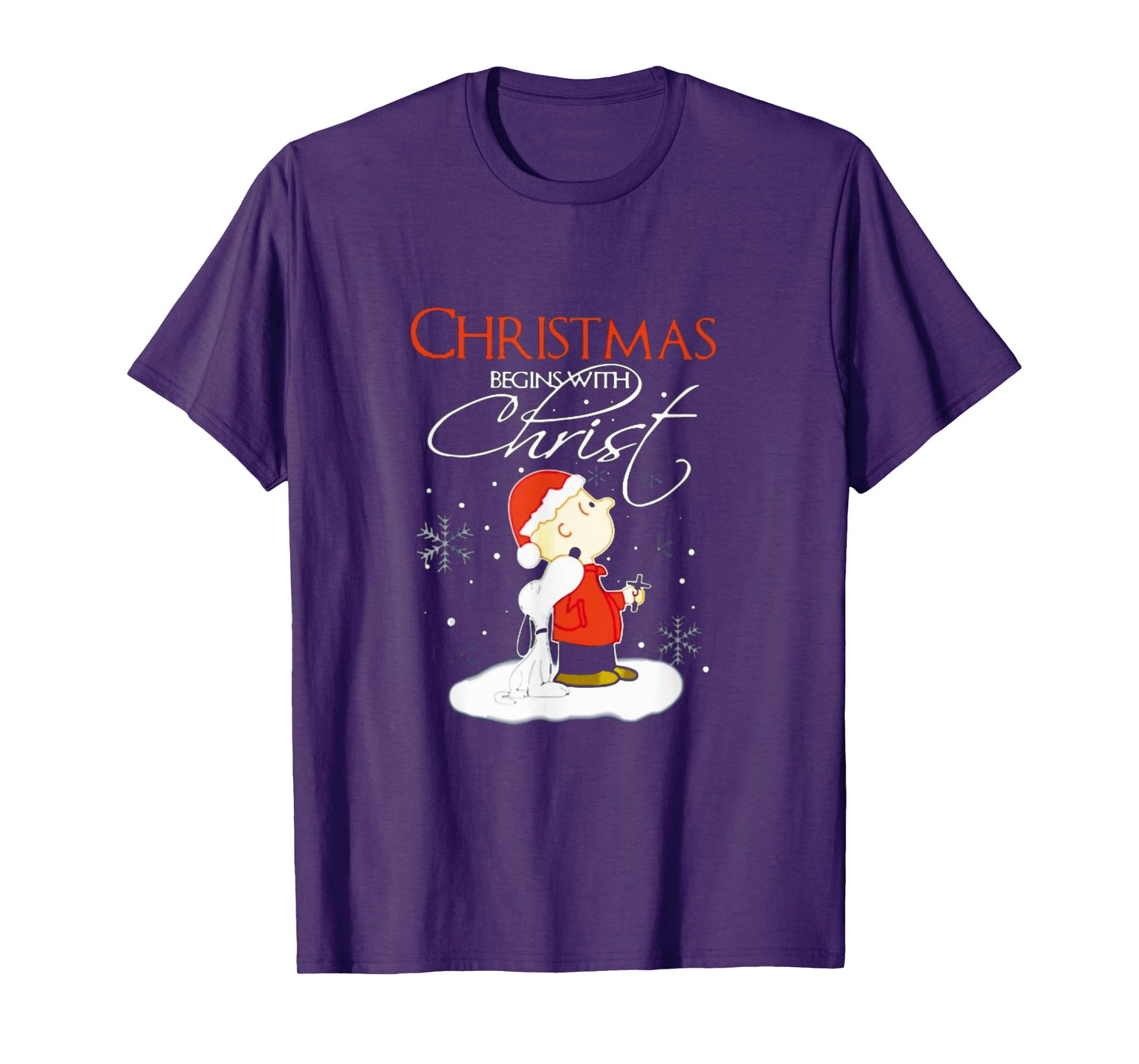 Christmas Begins With Christ Xmas Gift Holiday costume T-Shirt
