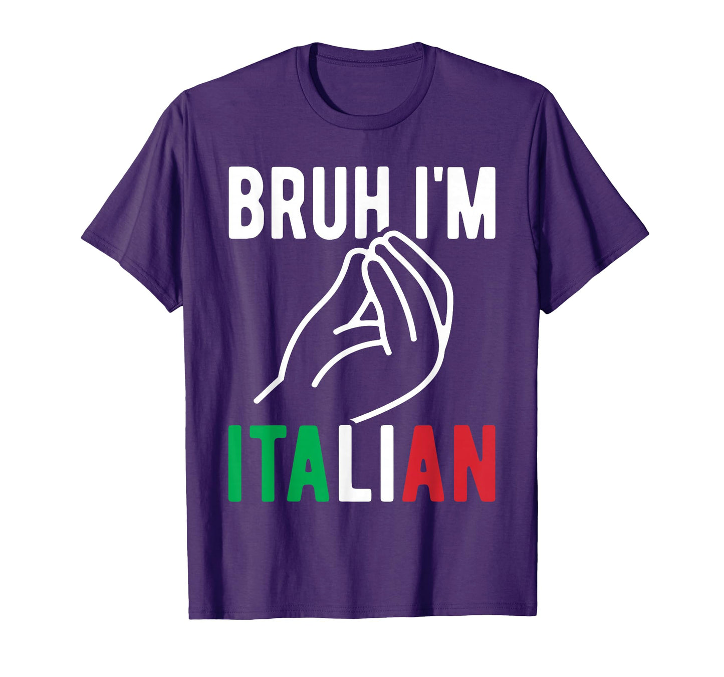 Bruh I'm Italian Italy Flag Italian Festival Funny Italian T-Shirt
