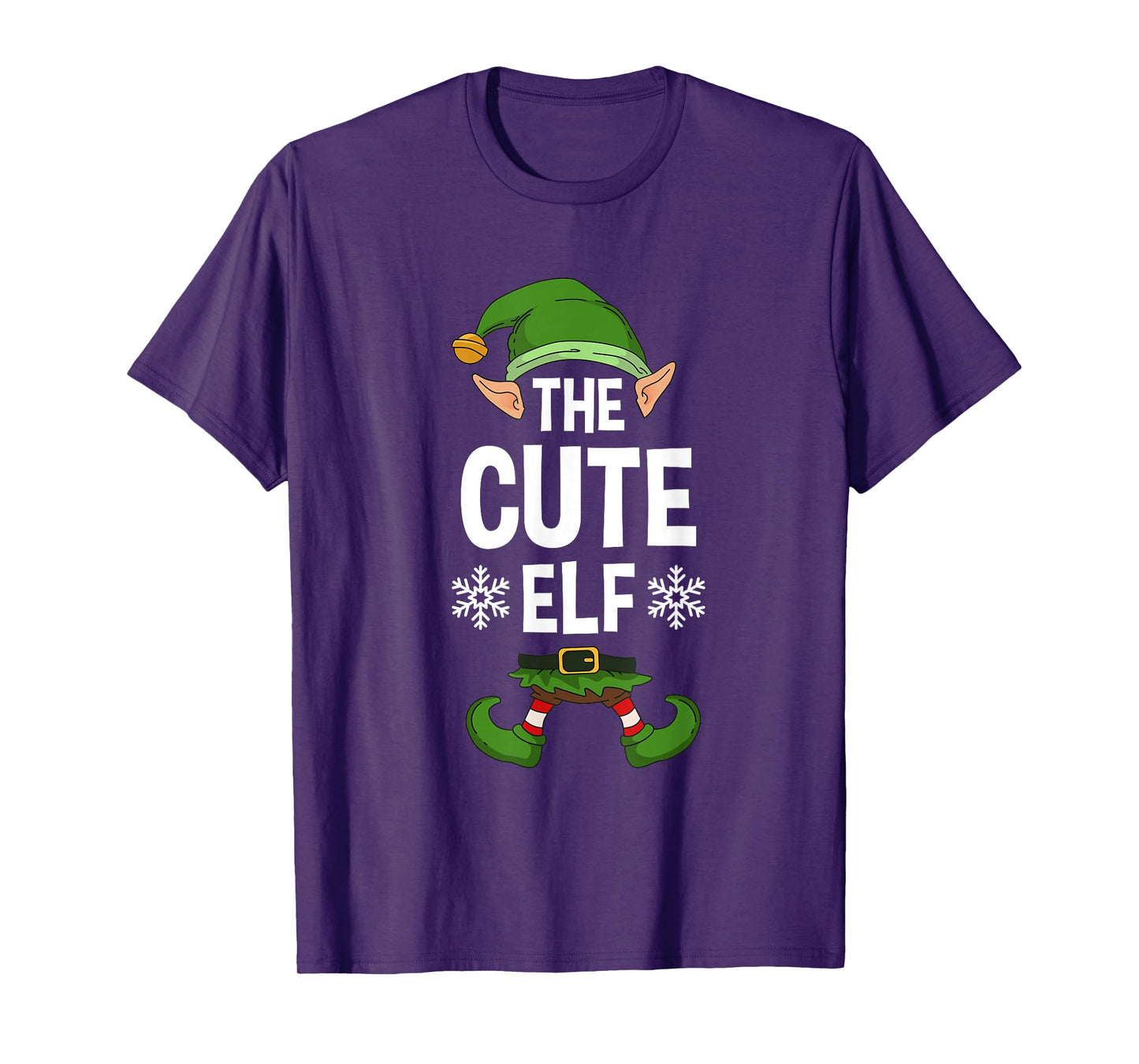 The Cute Elf Party Family Group Matching X-Mas Cutest Saying T-Shirt
