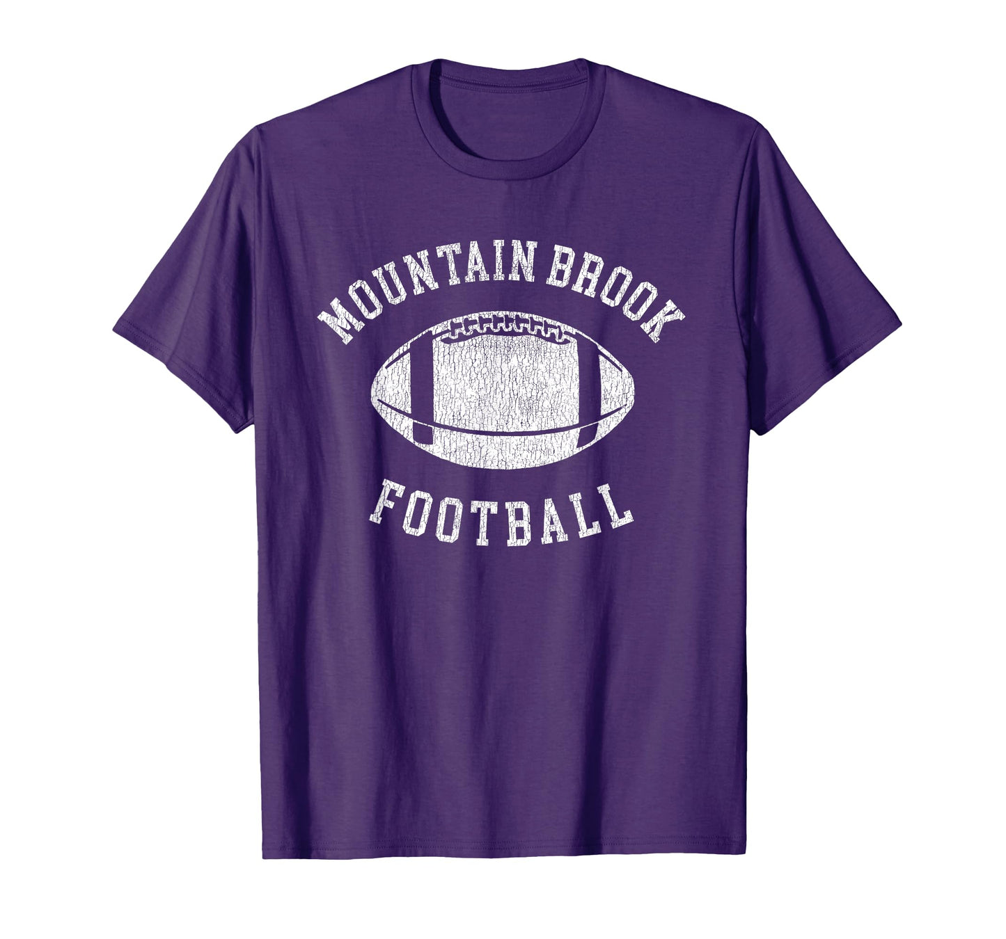 Mountain Brook Football Distressed Vintage 80's Throwback Cl T-Shirt