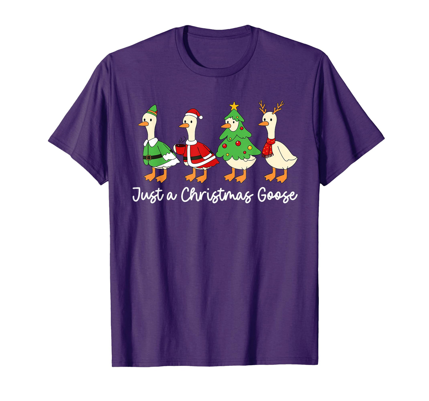 Just A Christmas Goose Funny Christmas Xmas Pajamas Family T-Shirt