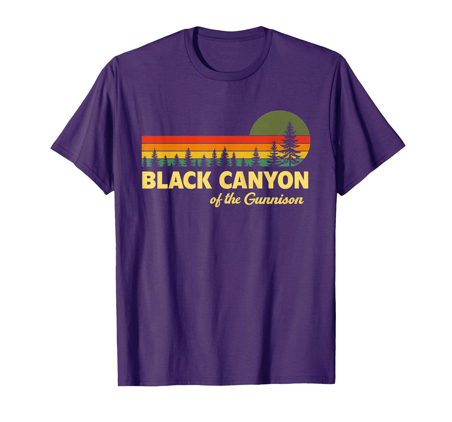 National Park Hiking Vintage Black Canyon The Gunnison T-Shirt