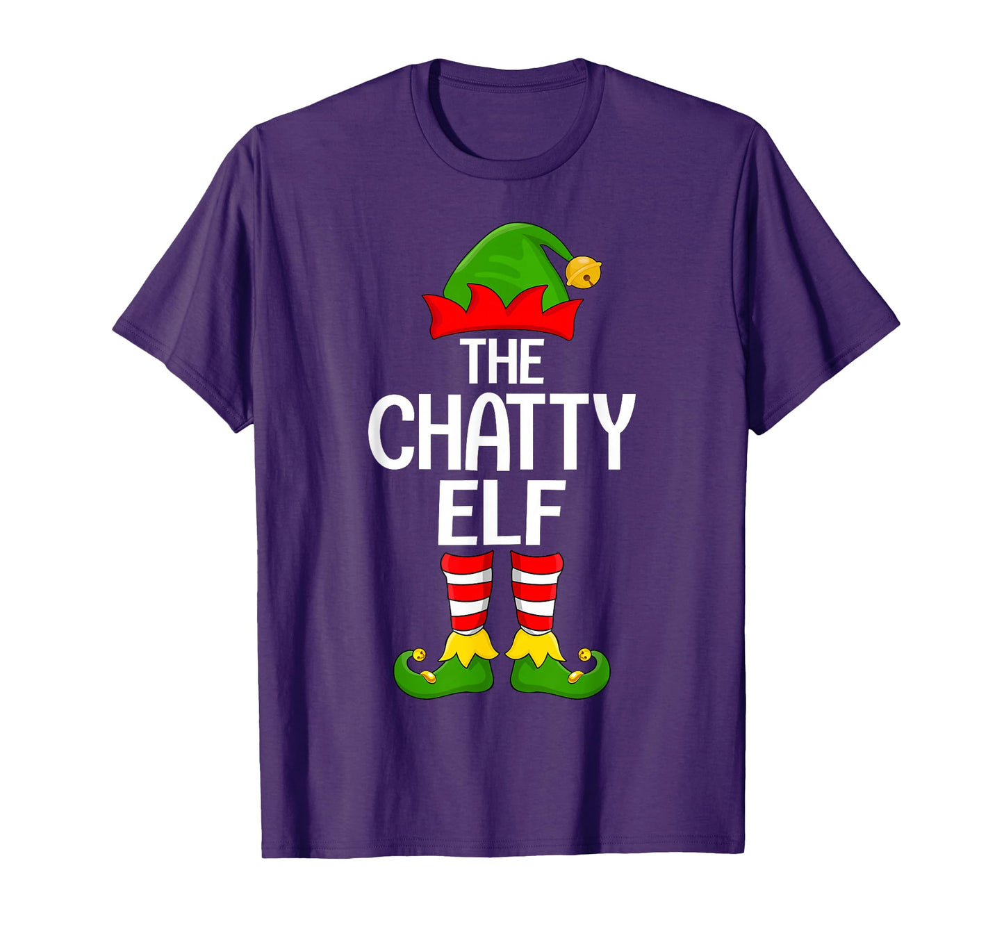 Chatty Elf Xmas Matching Family Elf Squad Christmas T-Shirt