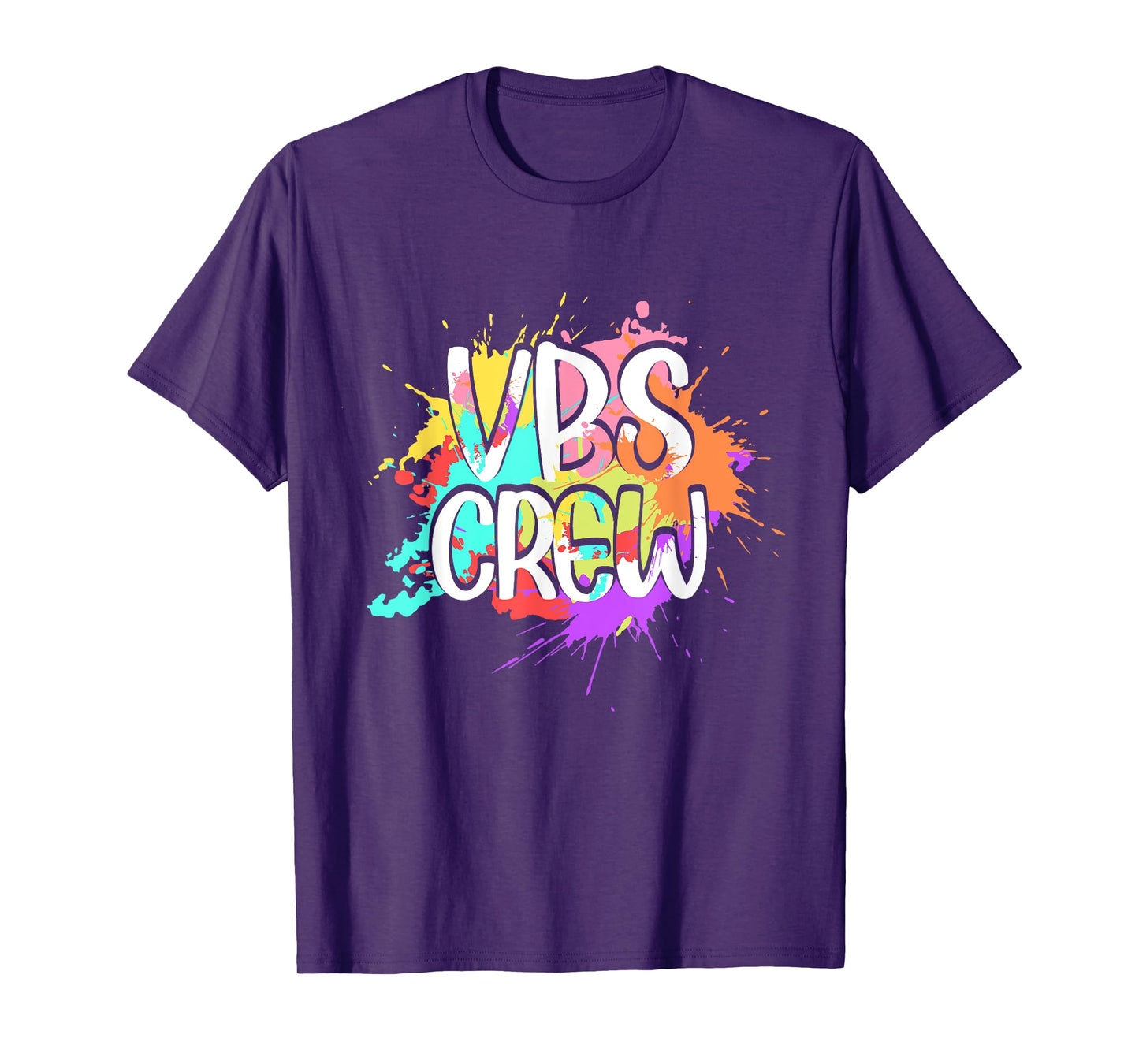 I Love VBS Crew Vacation Bible School Paint Splatter T-Shirt