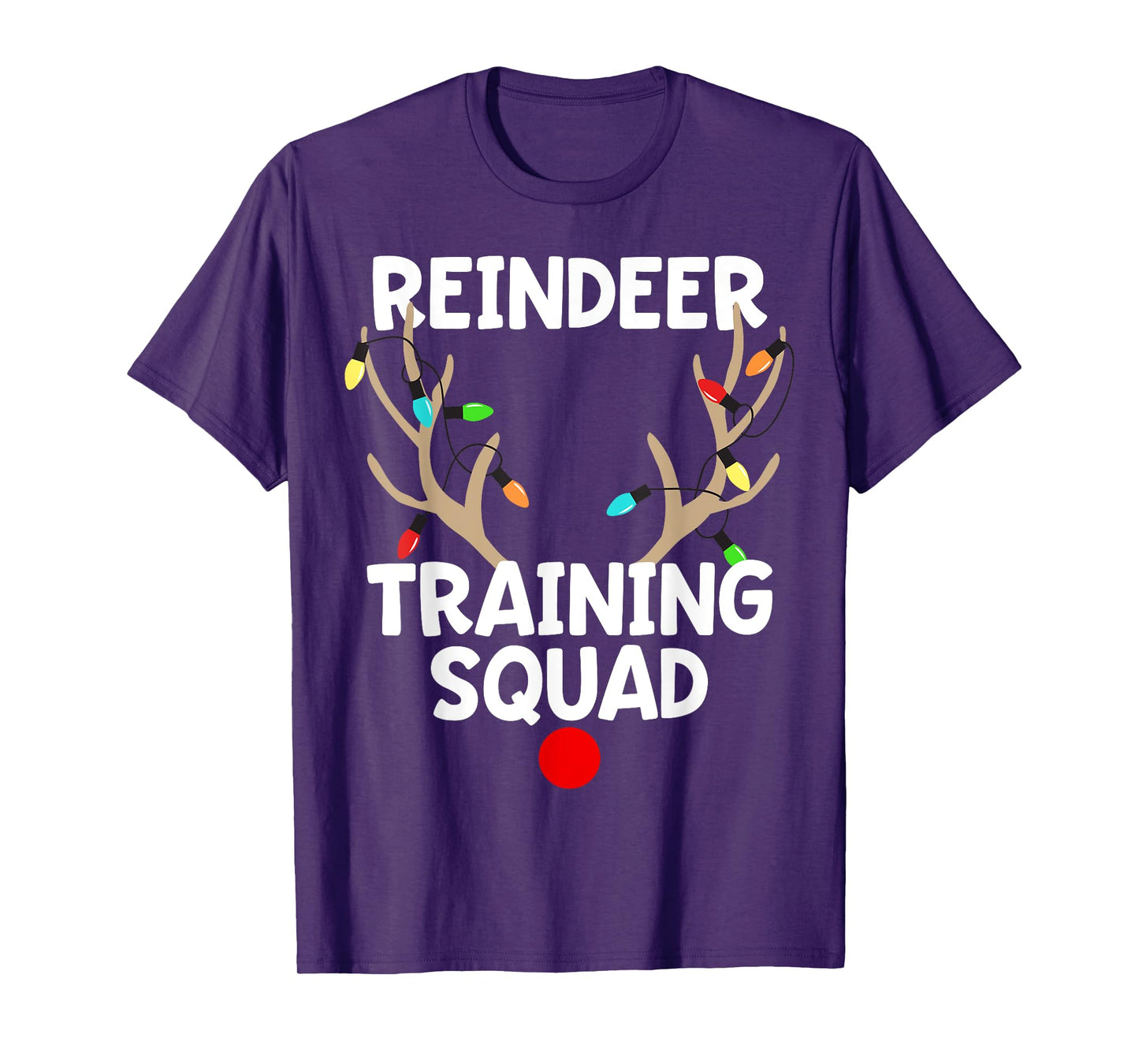 Christmas Running Reindeer Training Squad Team Sport T-Shirt