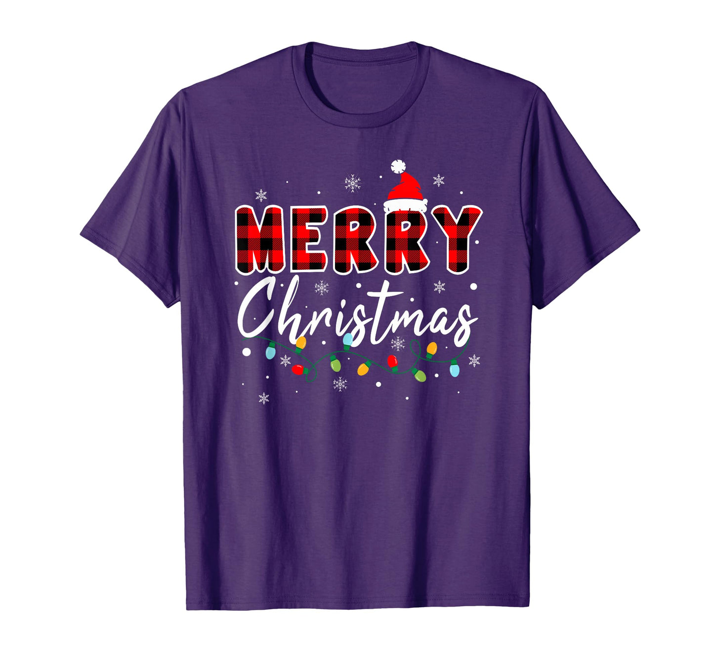 Merry Christmas Matching Family Pajamas Santa Holiday Xmas T-Shirt